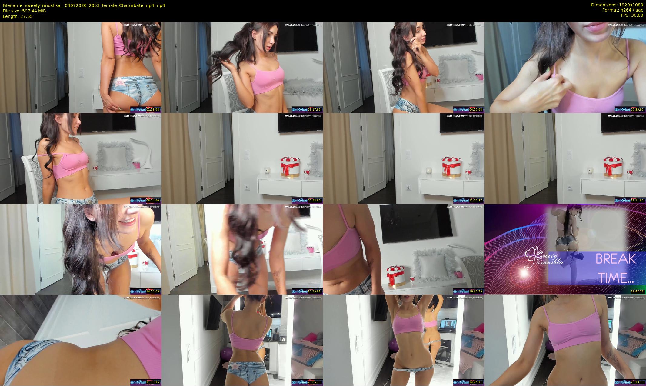 sweety_rinushka_ — 28 minute Chaturbate female cam show recording, 1080p, Jul 4, 2020