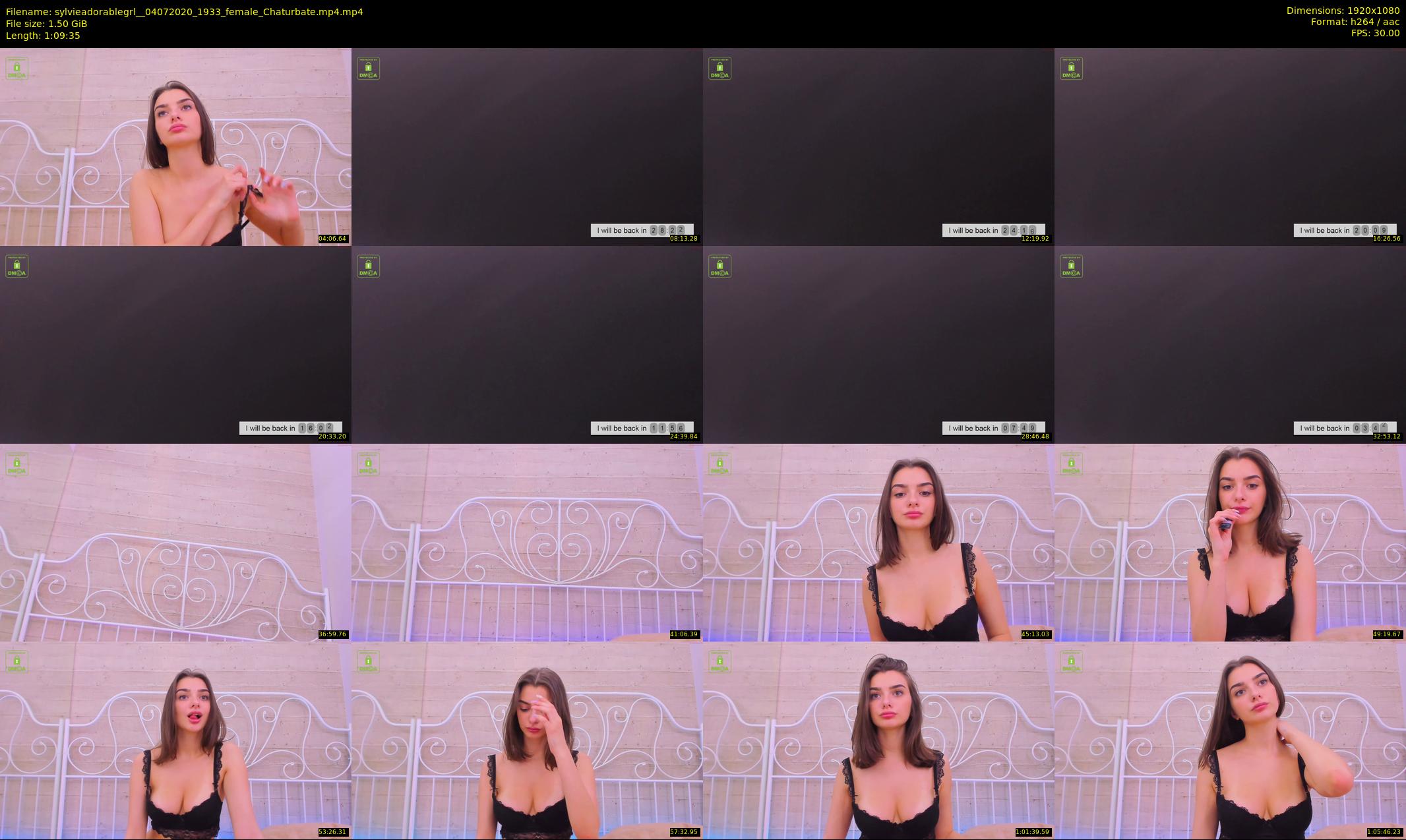 sylvieadorablegrl_ — 70 minute Chaturbate female cam show recording, 1080p, Jul 4, 2020