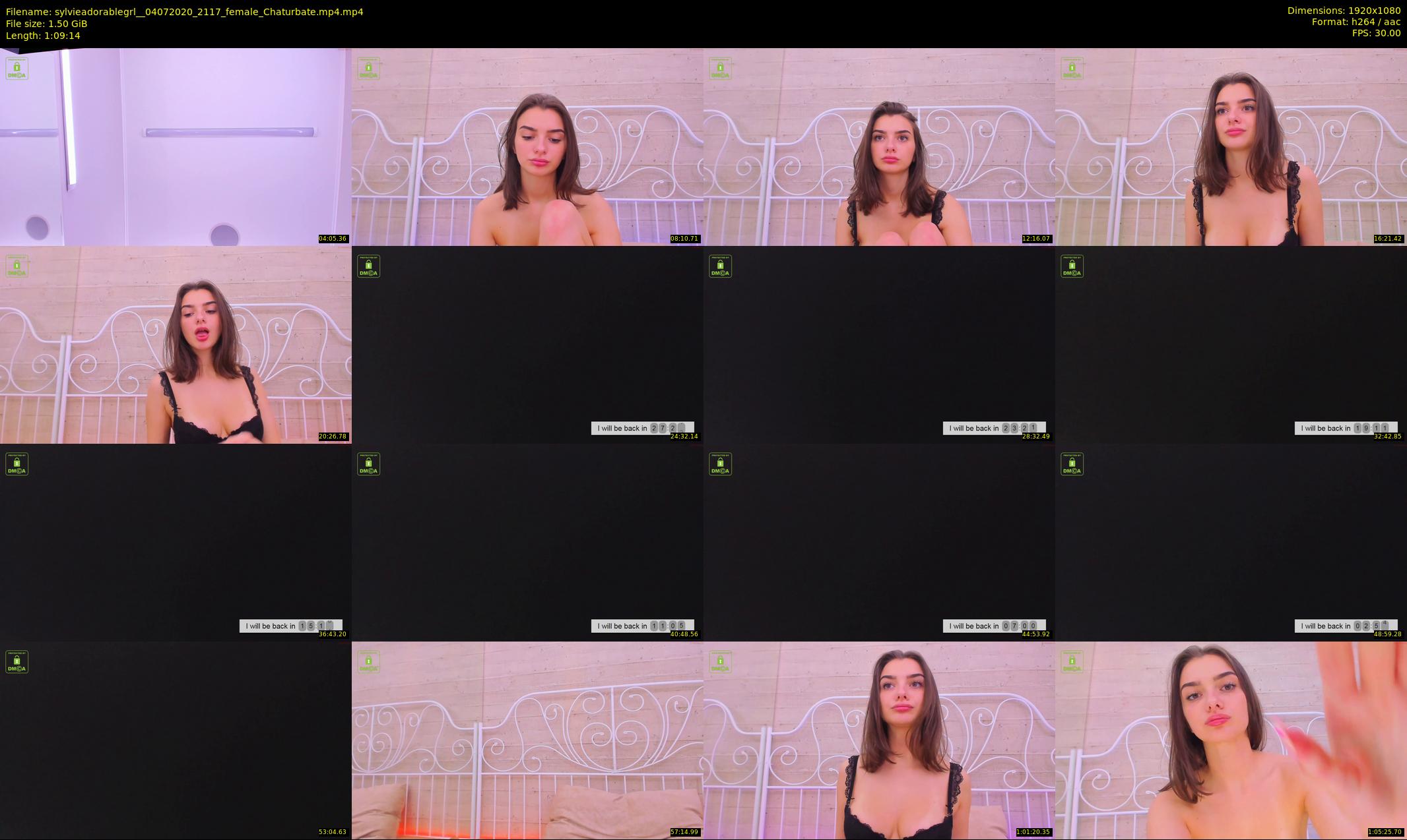 sylvieadorablegrl_ — 70 minute Chaturbate female cam show recording, 1080p, Jul 4, 2020