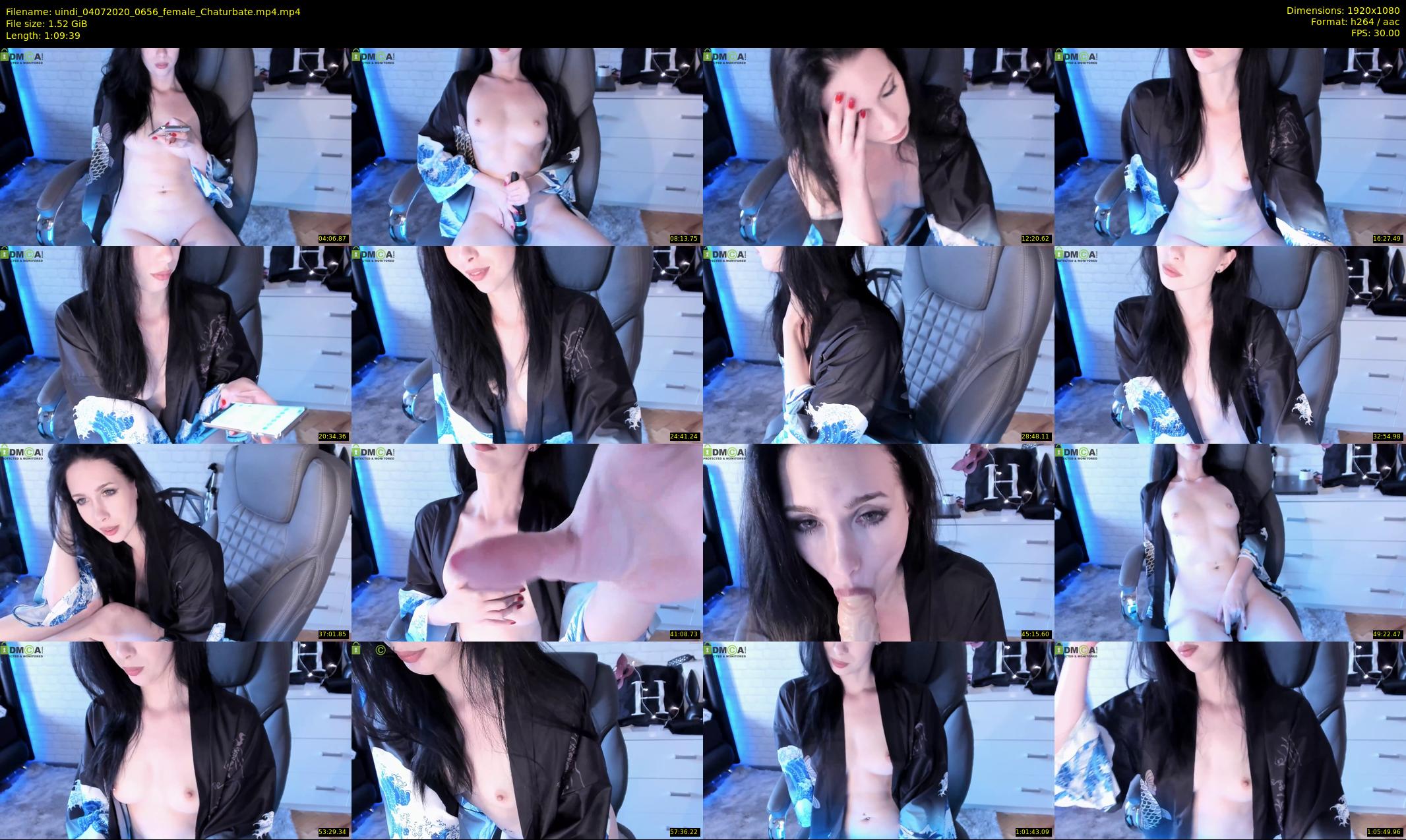 uindi — 70 minute Chaturbate female cam show recording, 1080p, Jul 4, 2020