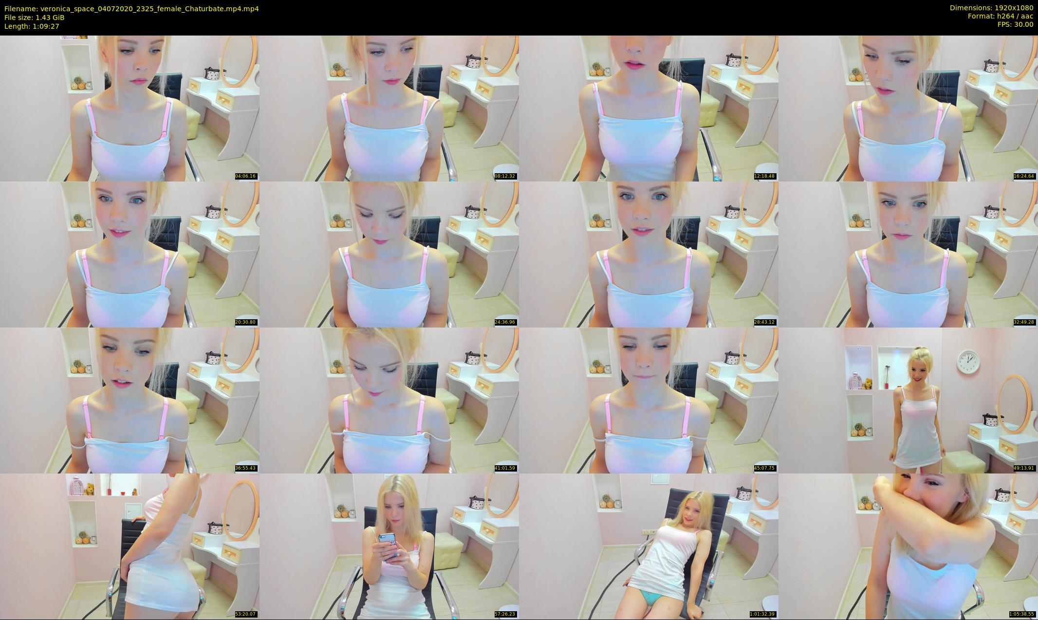 veronica_space — 70 minute Chaturbate female cam show recording, 1080p, Jul 4, 2020