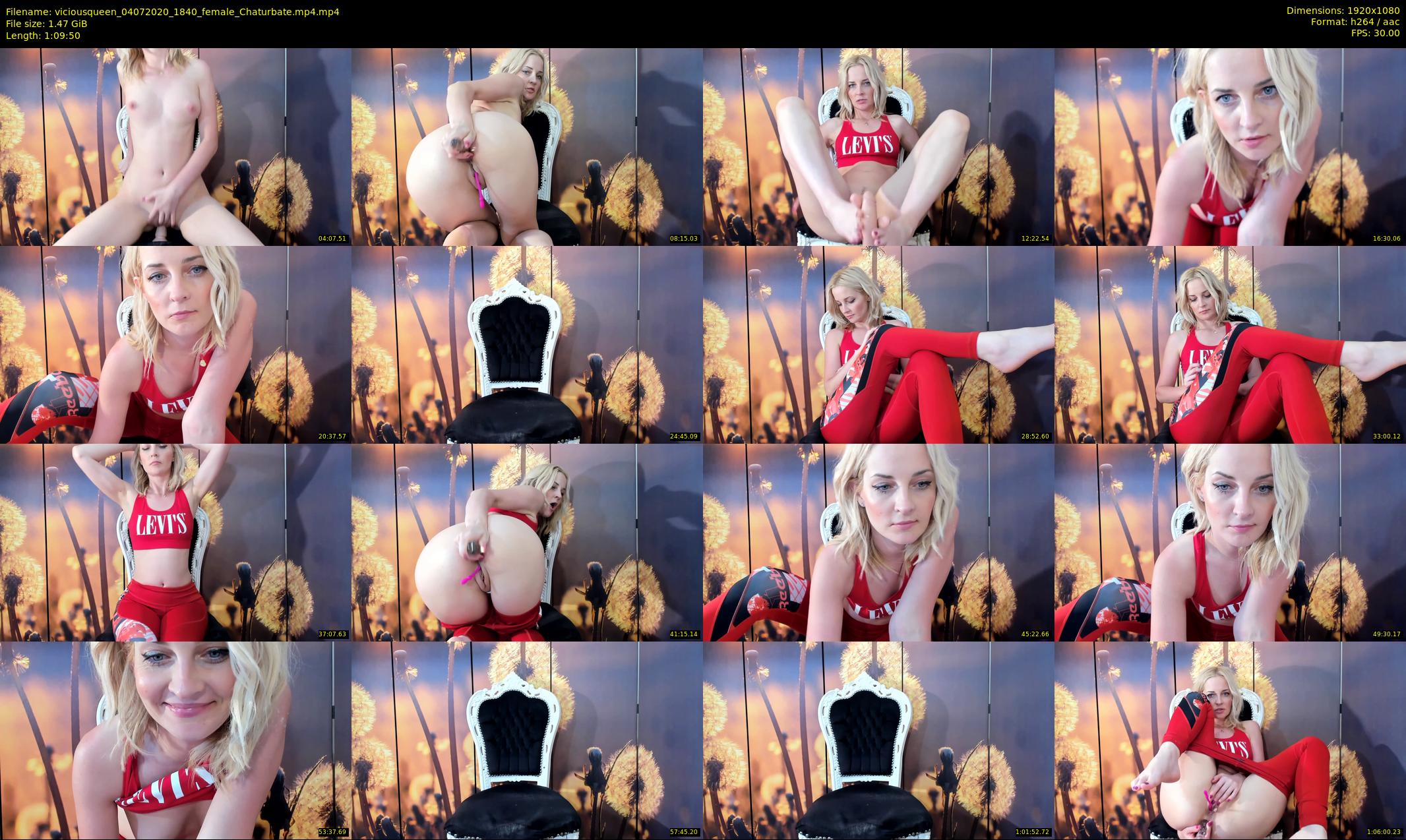 viciousqueen — 70 minute Chaturbate female cam show recording, 1080p, Jul 4, 2020