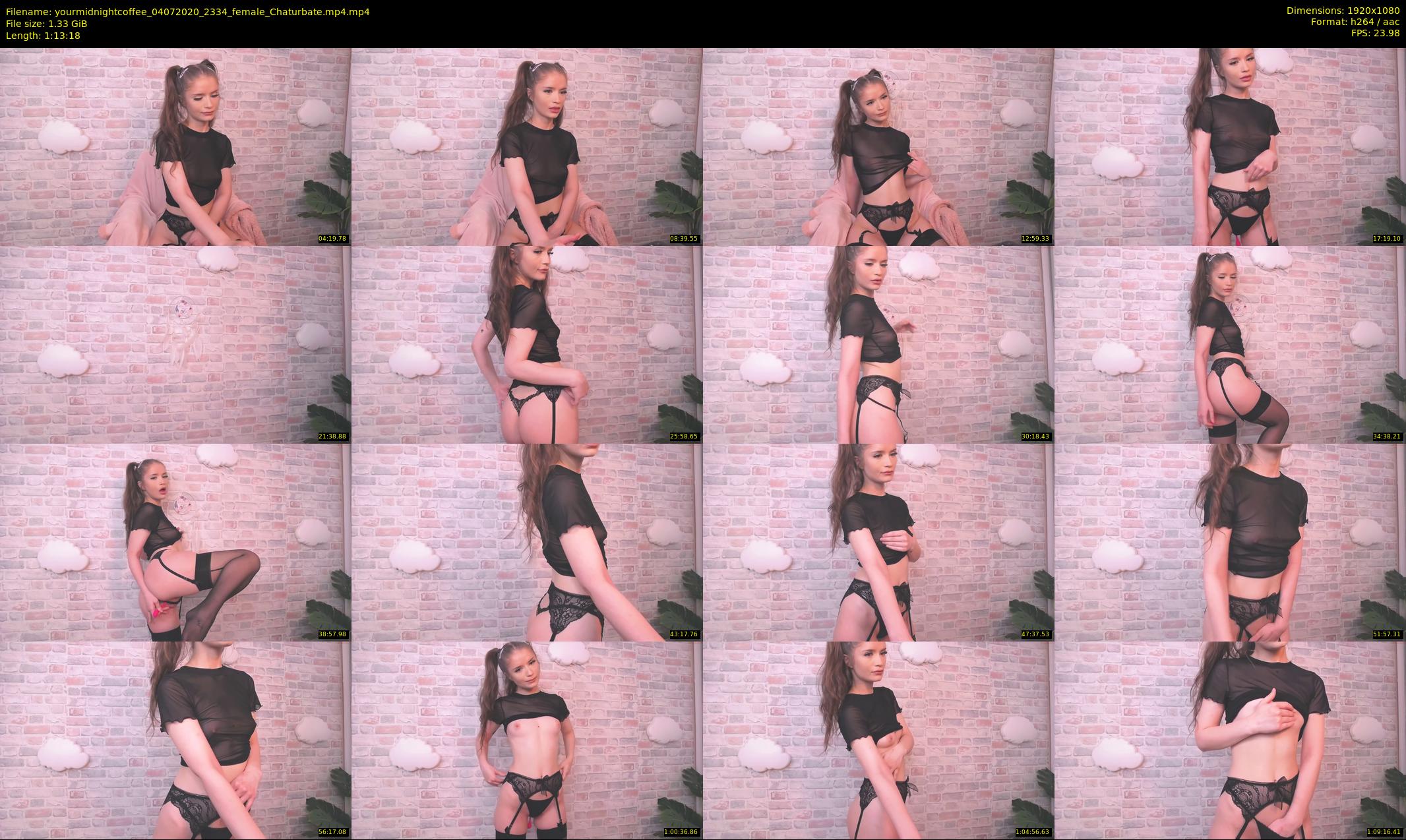 yourmidnightcoffee — 74 minute Chaturbate female cam show recording, 1080p, Jul 4, 2020