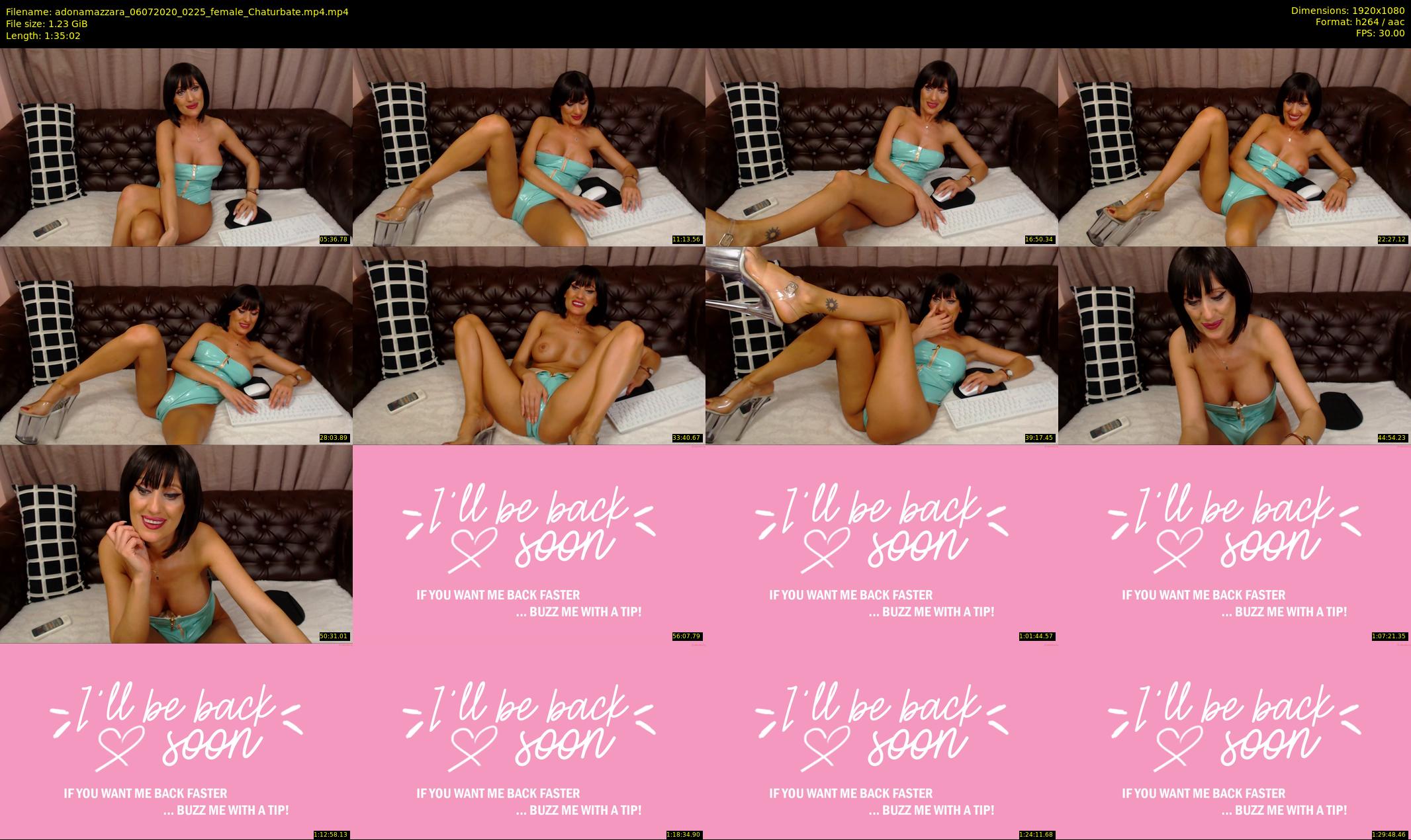 adonamazzara — 96 minute Chaturbate female cam show recording, 1080p, Jul 6, 2020
