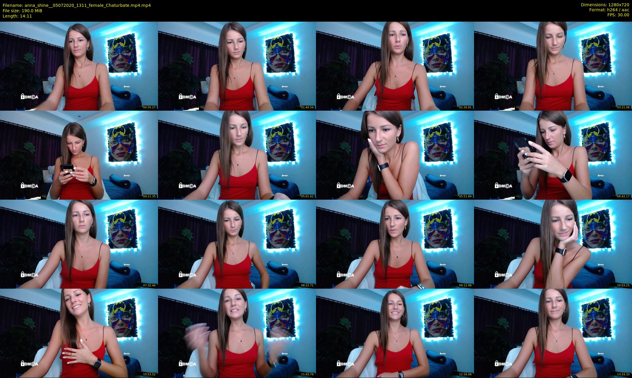 anna_shine_ — 15 minute Chaturbate female cam show recording, 720p, Jul 5, 2020