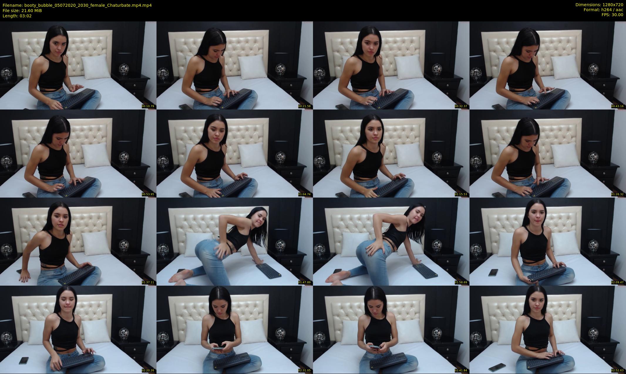 booty_bubble — 4 minute Chaturbate female cam show recording, 720p, Jul 5, 2020