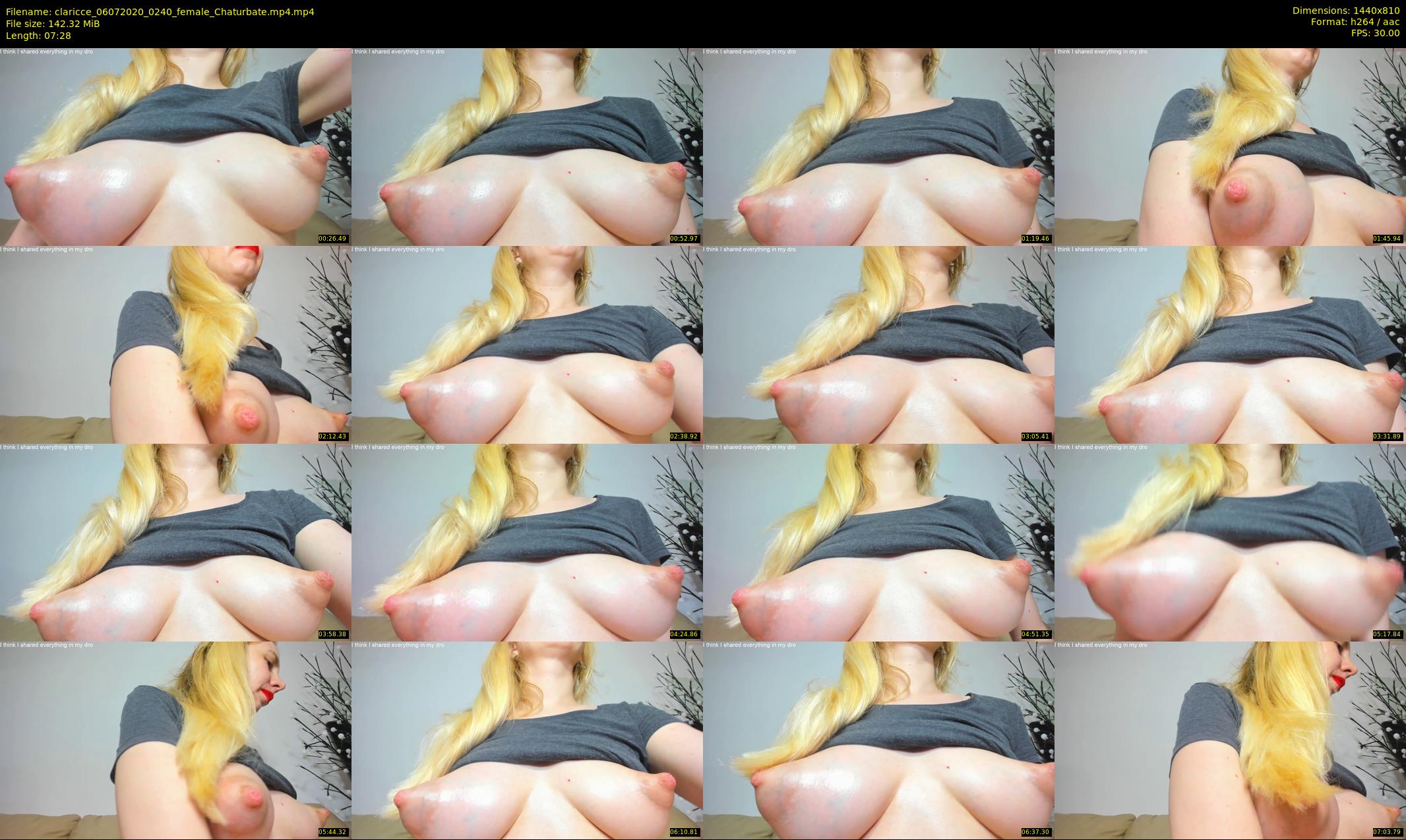 claricce — 8 minute Chaturbate female cam show recording, 720p, Jul 6, 2020