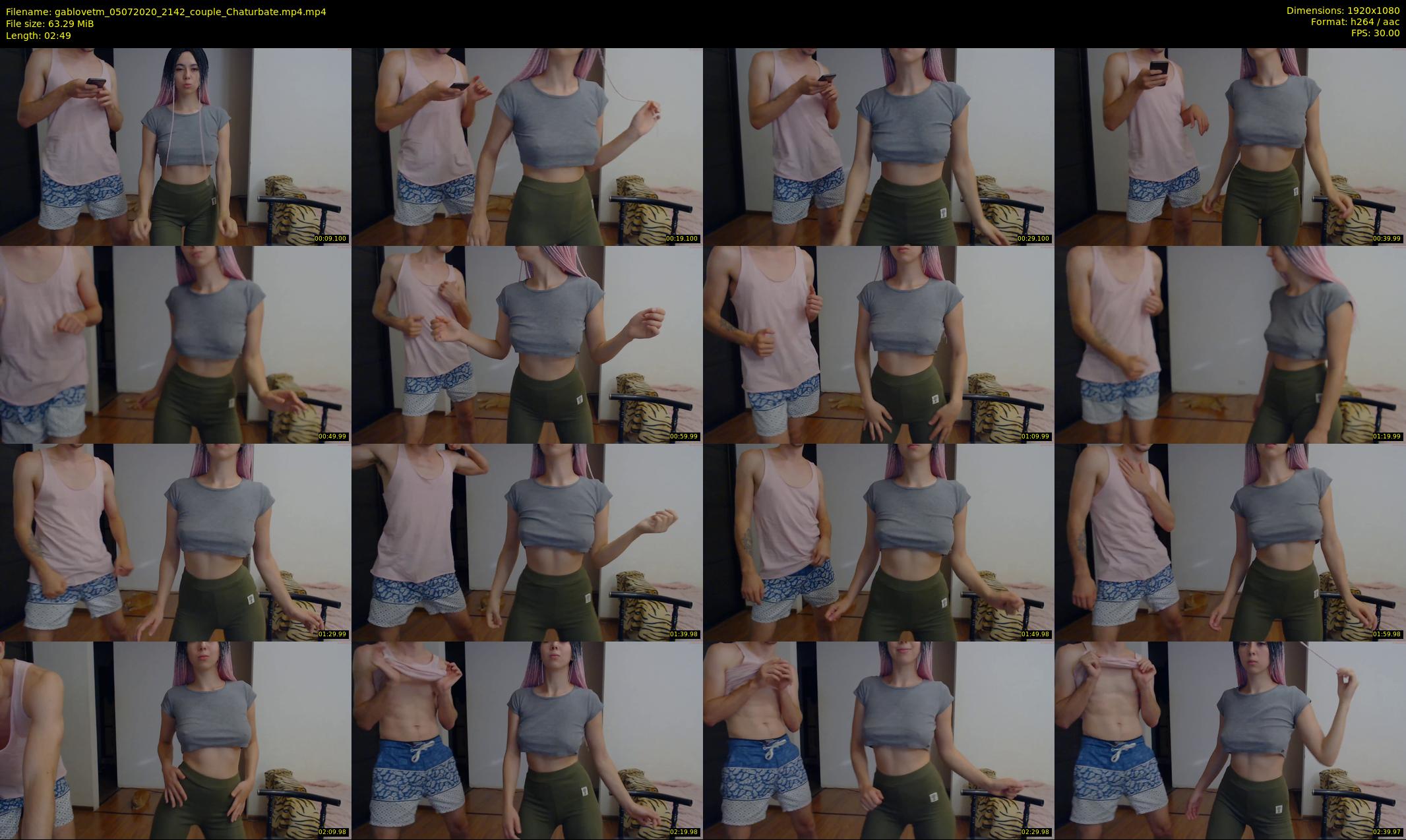 gablovetm — 3 minute Chaturbate couple cam show recording, 1080p, Jul 5, 2020