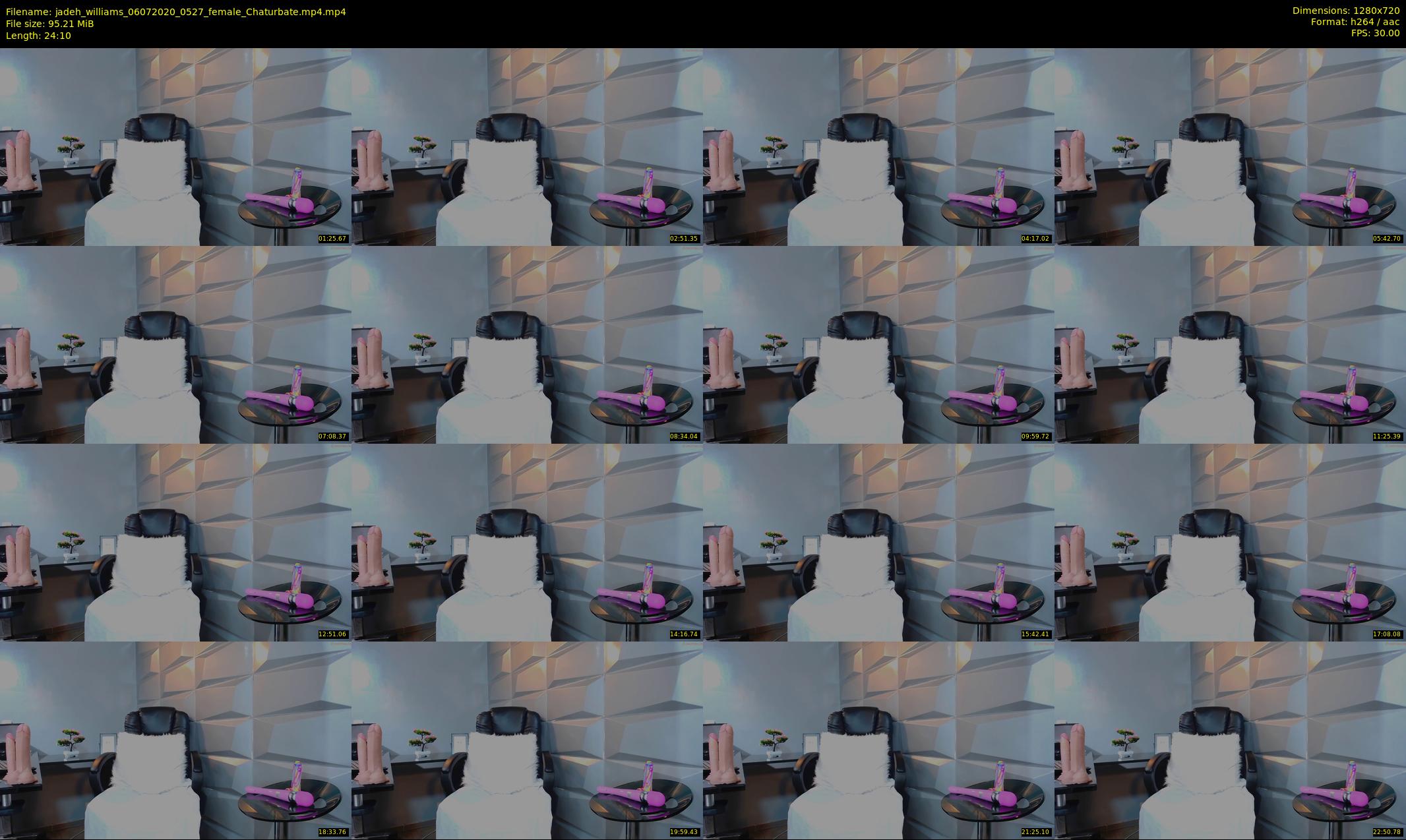 jadeh_williams — 25 minute Chaturbate female cam show recording, 720p, Jul 6, 2020