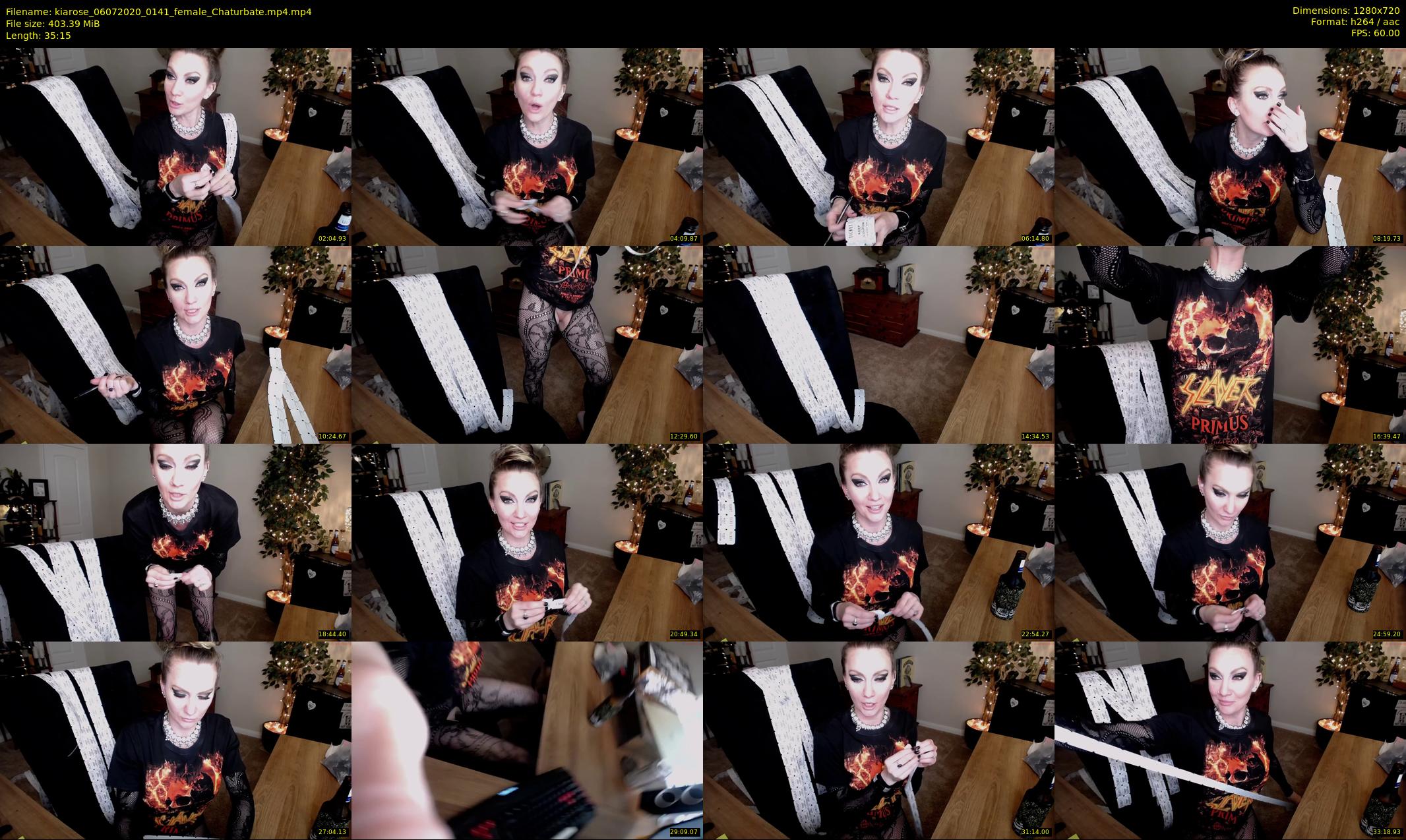 kiarose — 36 minute Chaturbate female cam show recording, 720p, Jul 6, 2020