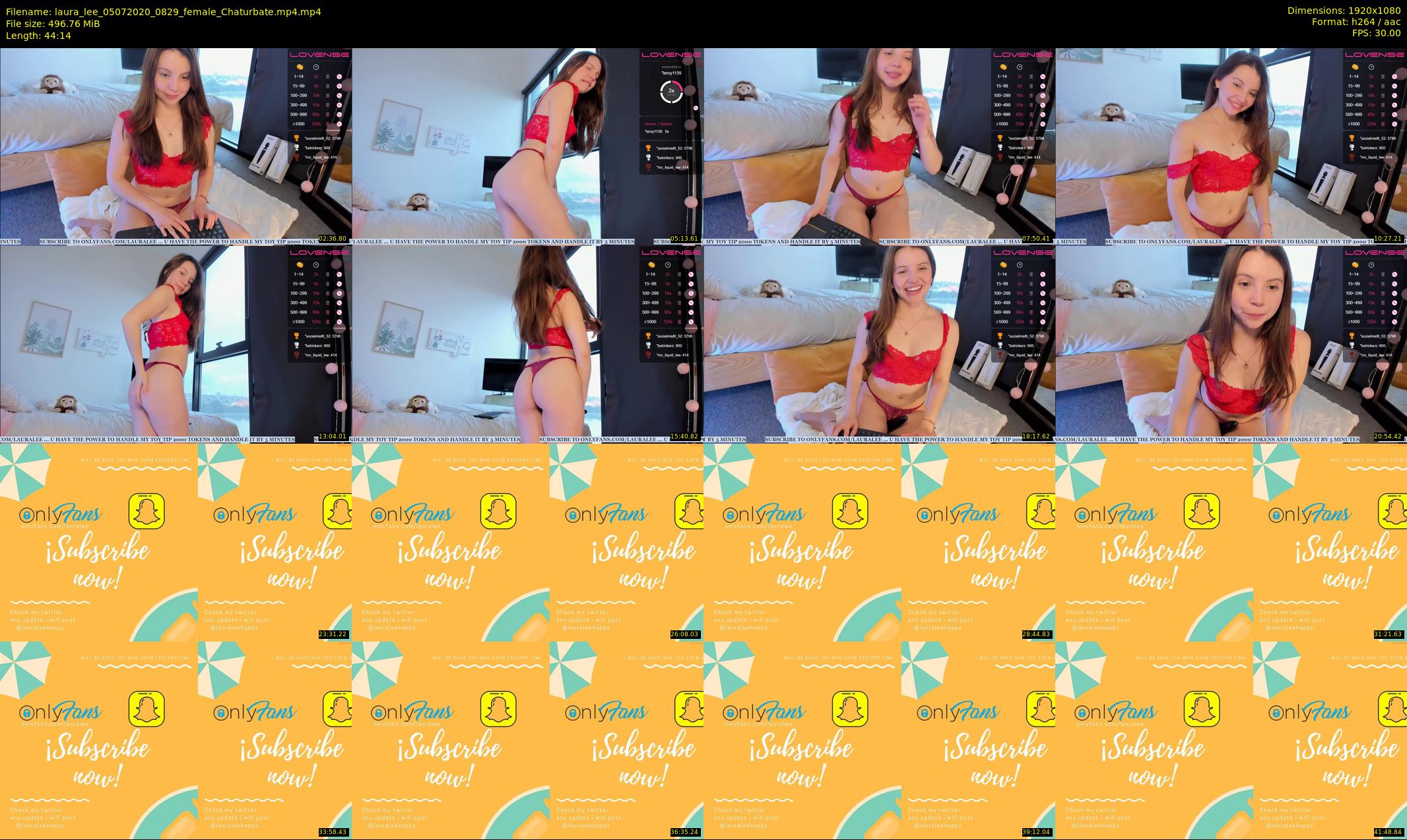 laura_lee — 45 minute Chaturbate female cam show recording, 1080p, Jul 5, 2020