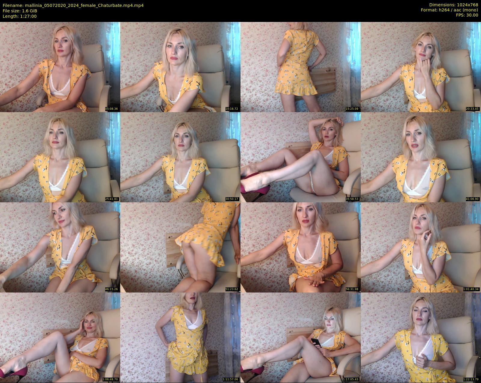 mallinia — 87 minute Chaturbate female cam show recording, 720p, Jul 5, 2020
