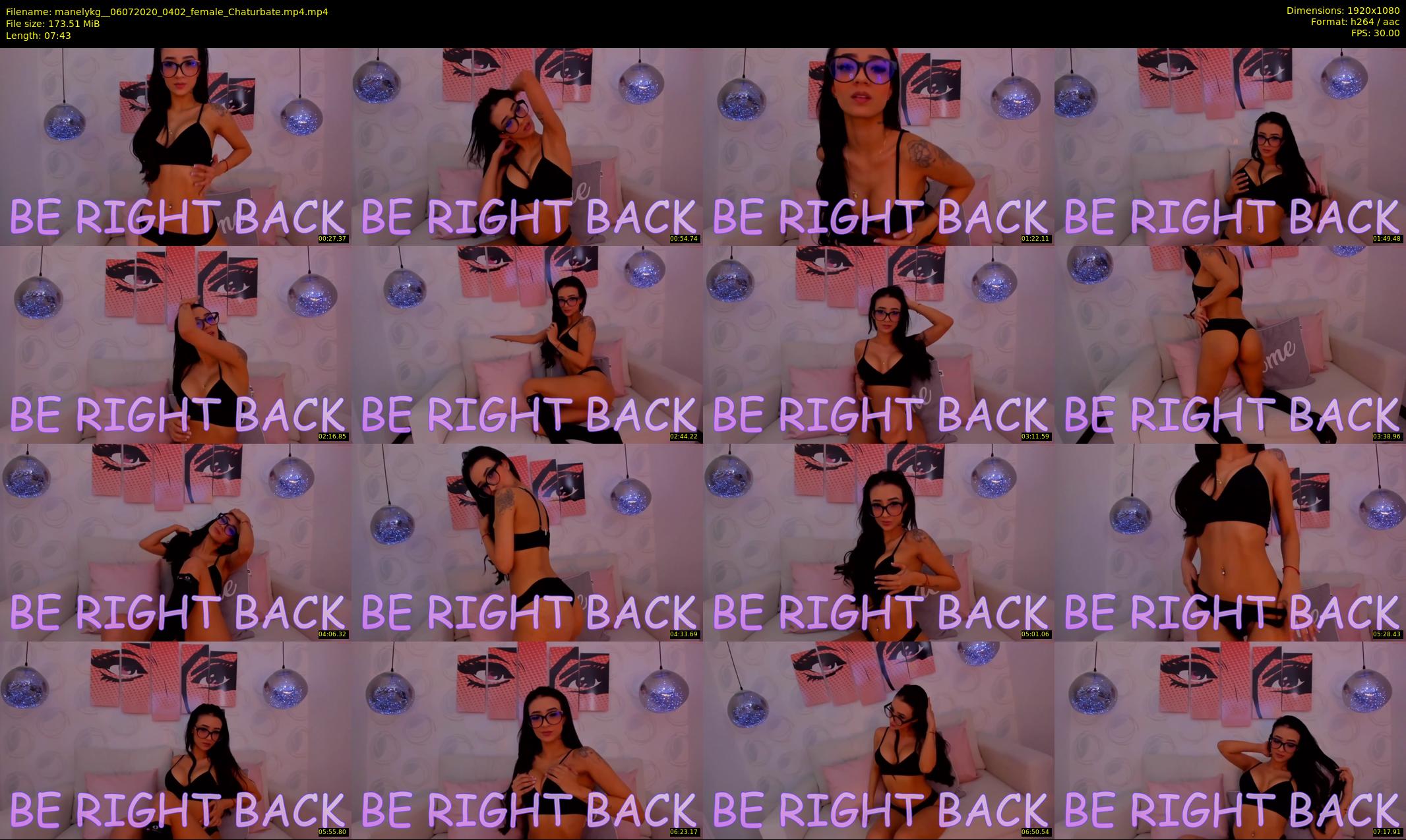 manelykg_ — 8 minute Chaturbate female cam show recording, 1080p, Jul 6, 2020