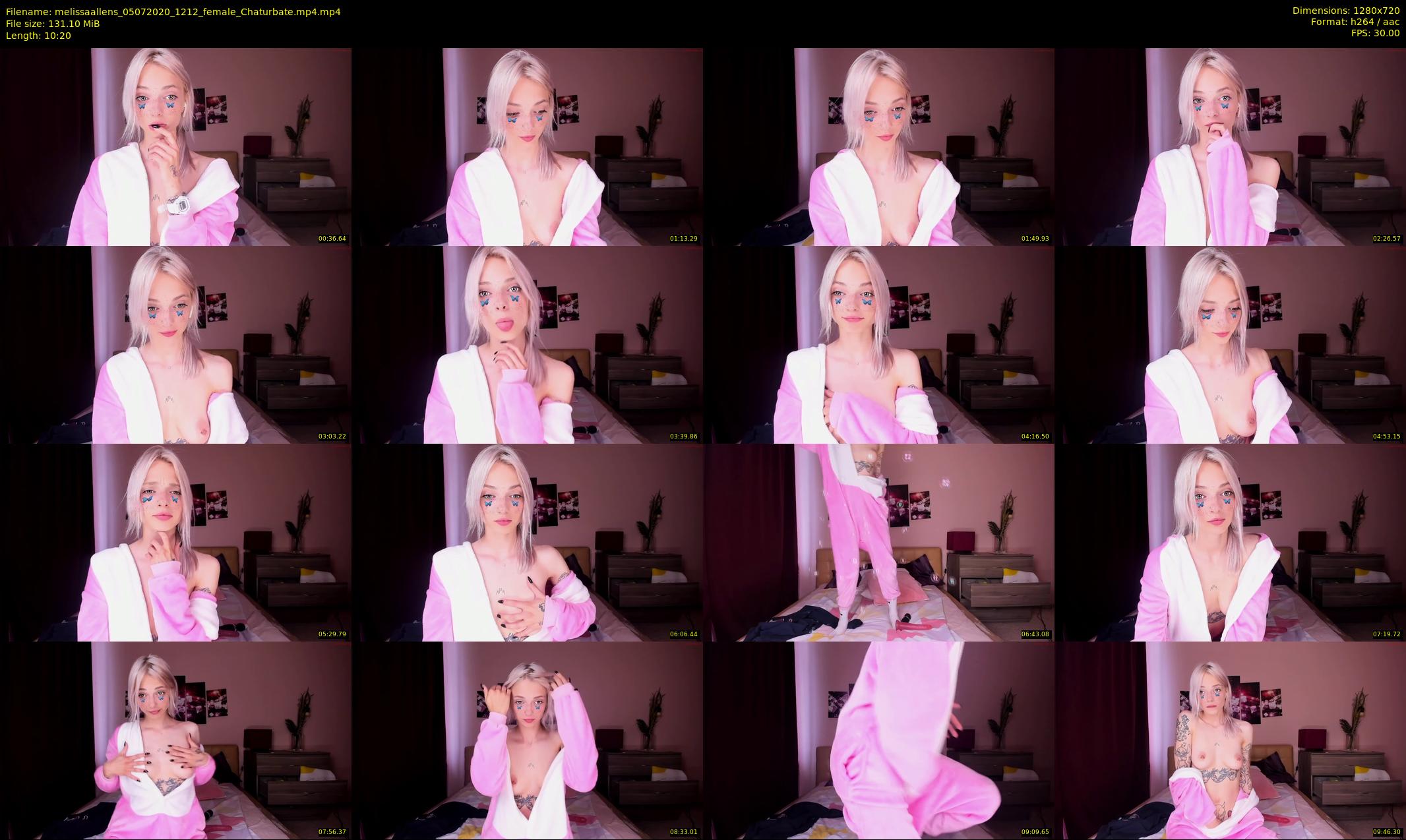 melissaallens — 11 minute Chaturbate female cam show recording, 720p, Jul 5, 2020
