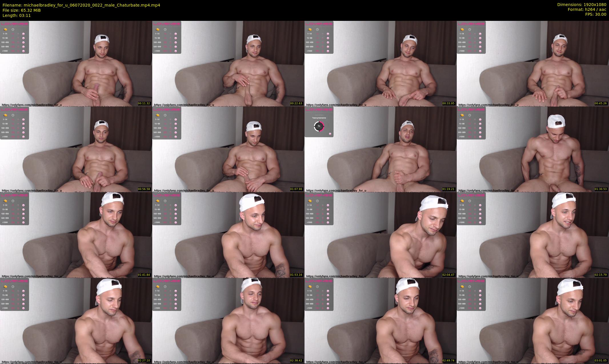 michaelbradley_for_u — 4 minute Chaturbate male cam show recording, 1080p, Jul 6, 2020