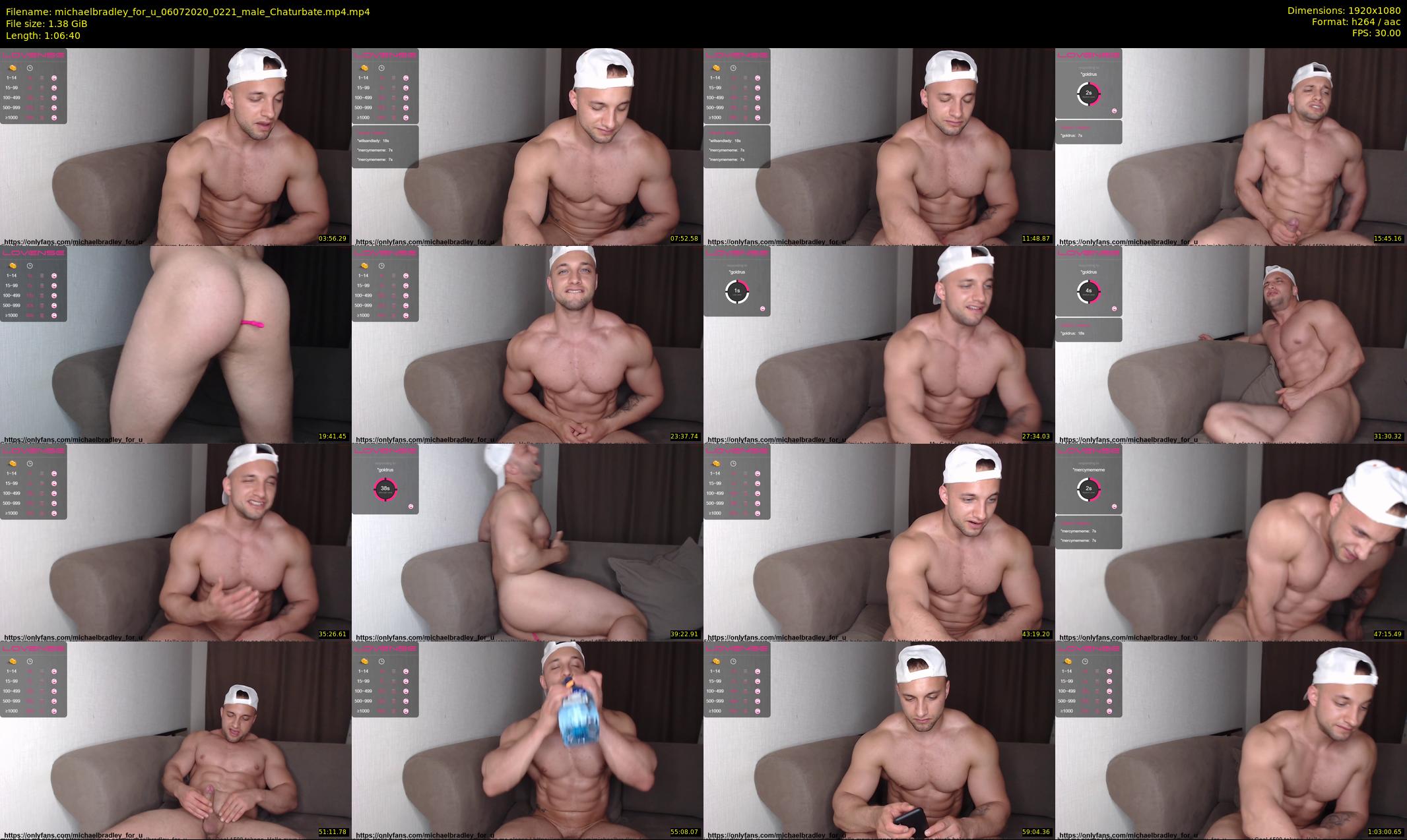 michaelbradley_for_u — 67 minute Chaturbate male cam show recording, 1080p, Jul 6, 2020