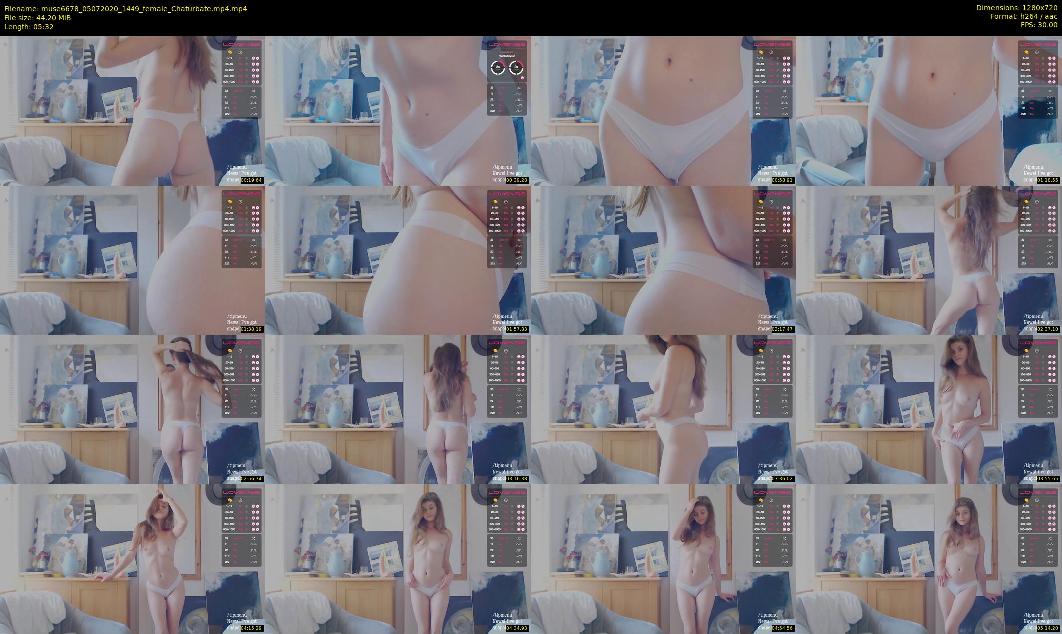 muse6678 — 6 minute Chaturbate female cam show recording, 720p, Jul 5, 2020