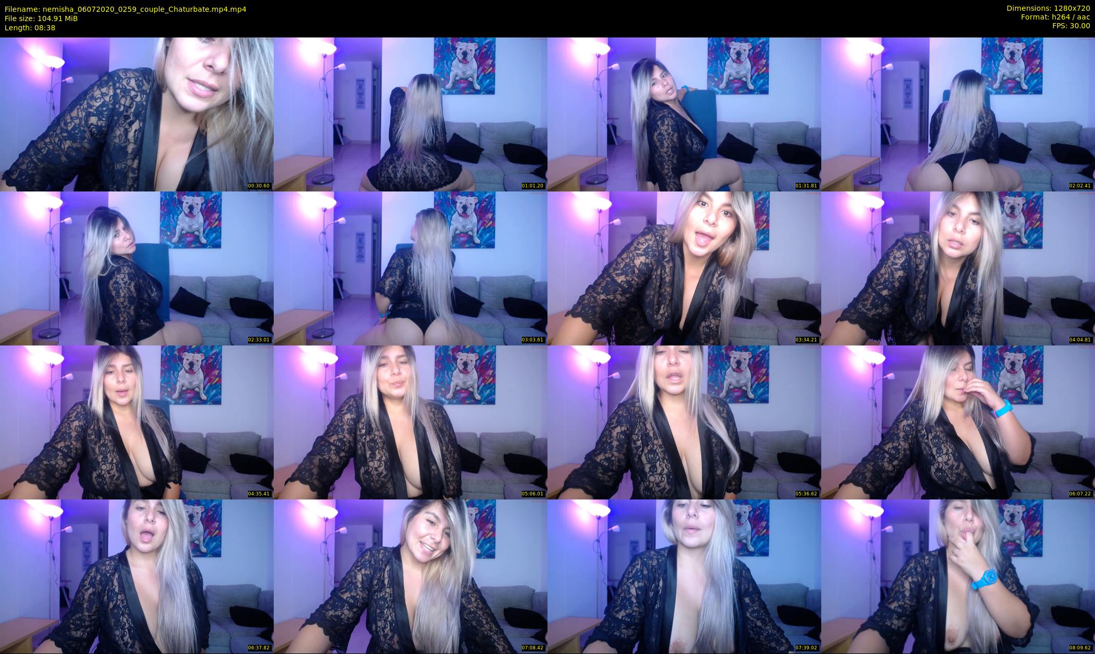 nemisha — 9 minute Chaturbate female cam show recording, 720p, Jul 6, 2020
