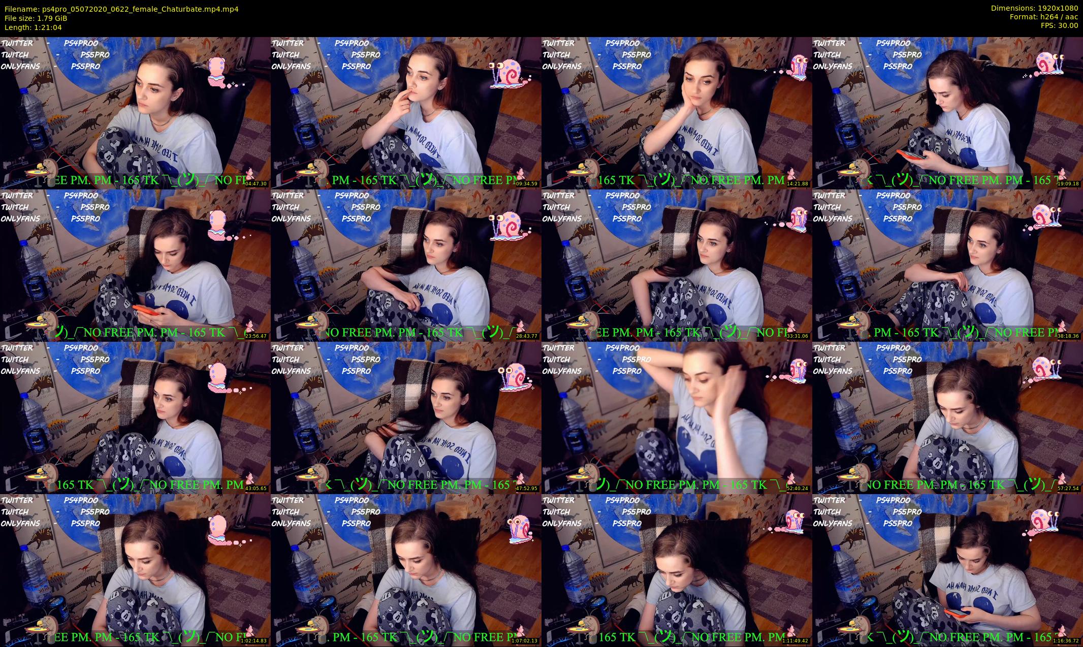 ps4pro — 82 minute Chaturbate female cam show recording, 1080p, Jul 5, 2020
