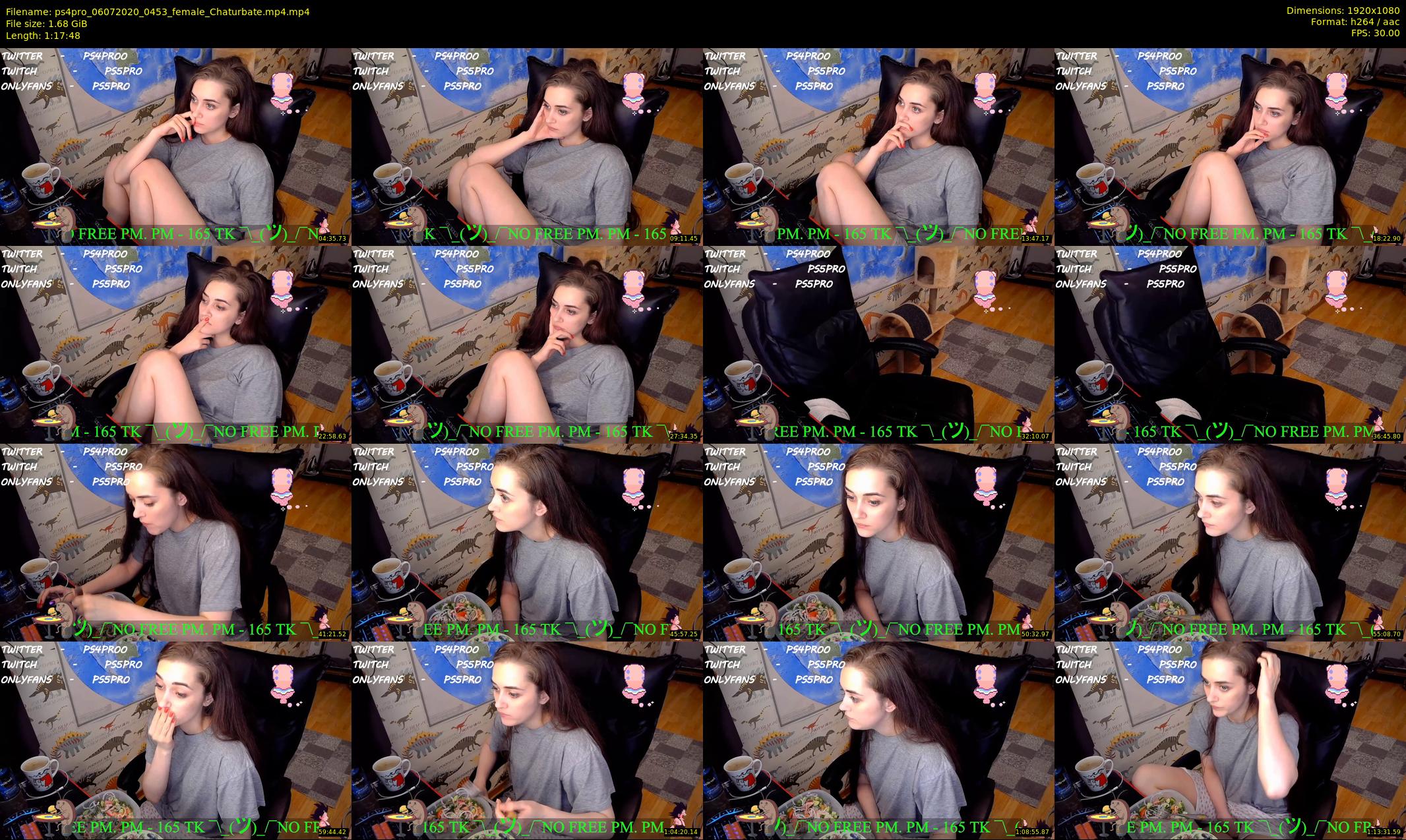 ps4pro — 78 minute Chaturbate female cam show recording, 1080p, Jul 6, 2020