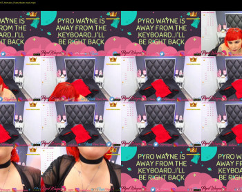 pyrowayne — 15 minute Chaturbate female cam show recording, 720p, Jul 6, 2020