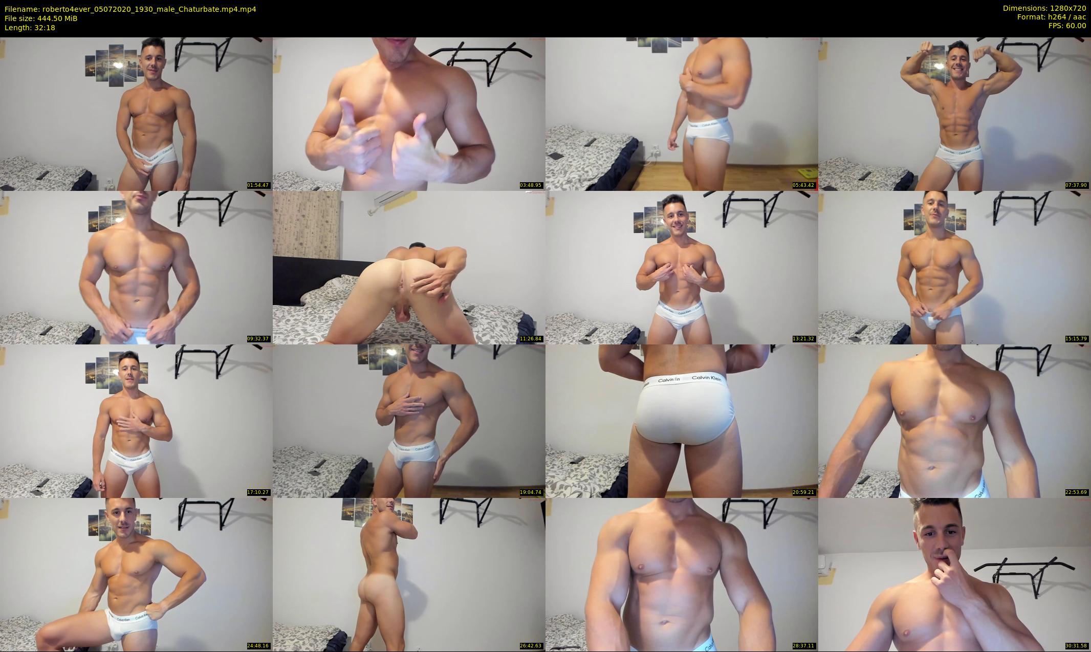 roberto4ever — 33 minute Chaturbate male cam show recording, 720p, Jul 5, 2020