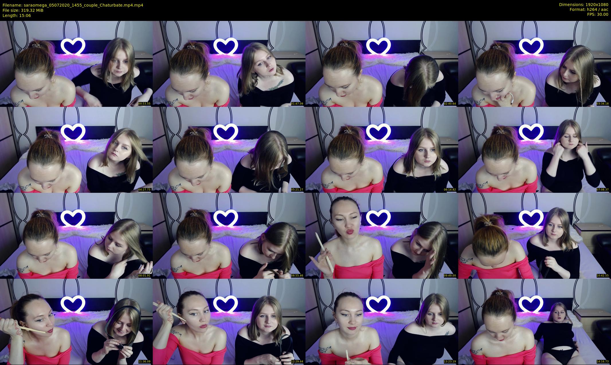 saraomega — 16 minute Chaturbate couple cam show recording, 1080p, Jul 5, 2020