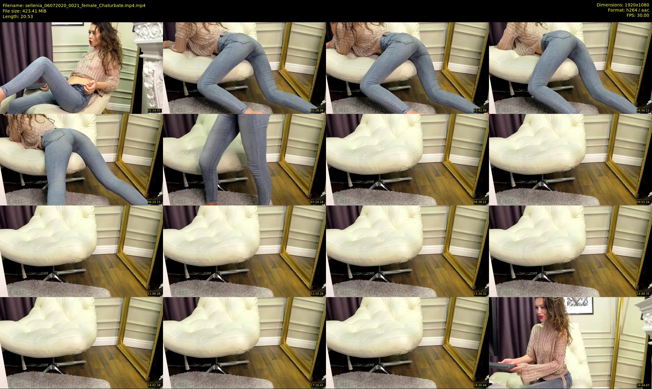 sellenia — 21 minute Chaturbate female cam show recording, 1080p, Jul 6, 2020