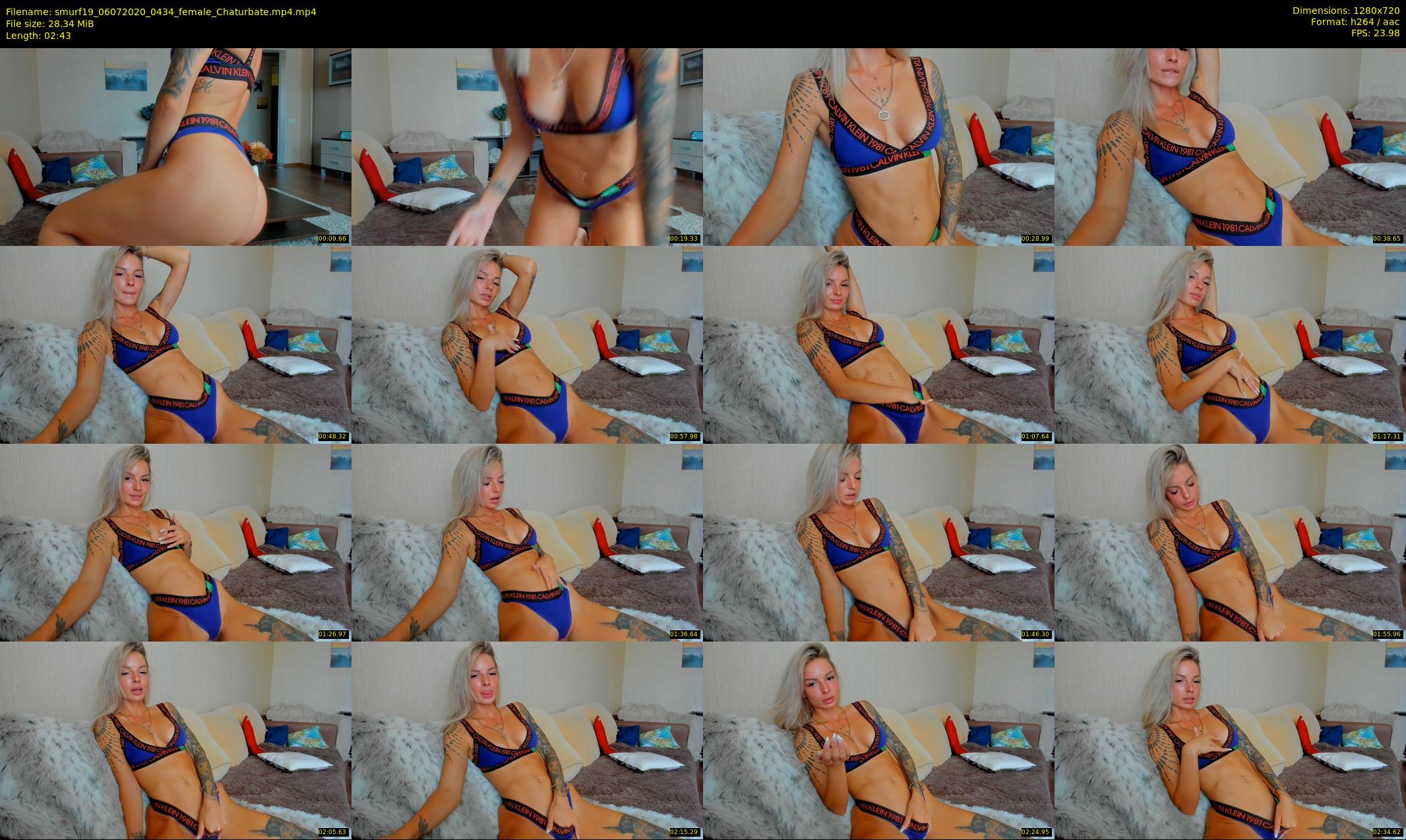 smurf19 — 3 minute Chaturbate female cam show recording, 720p, Jul 6, 2020