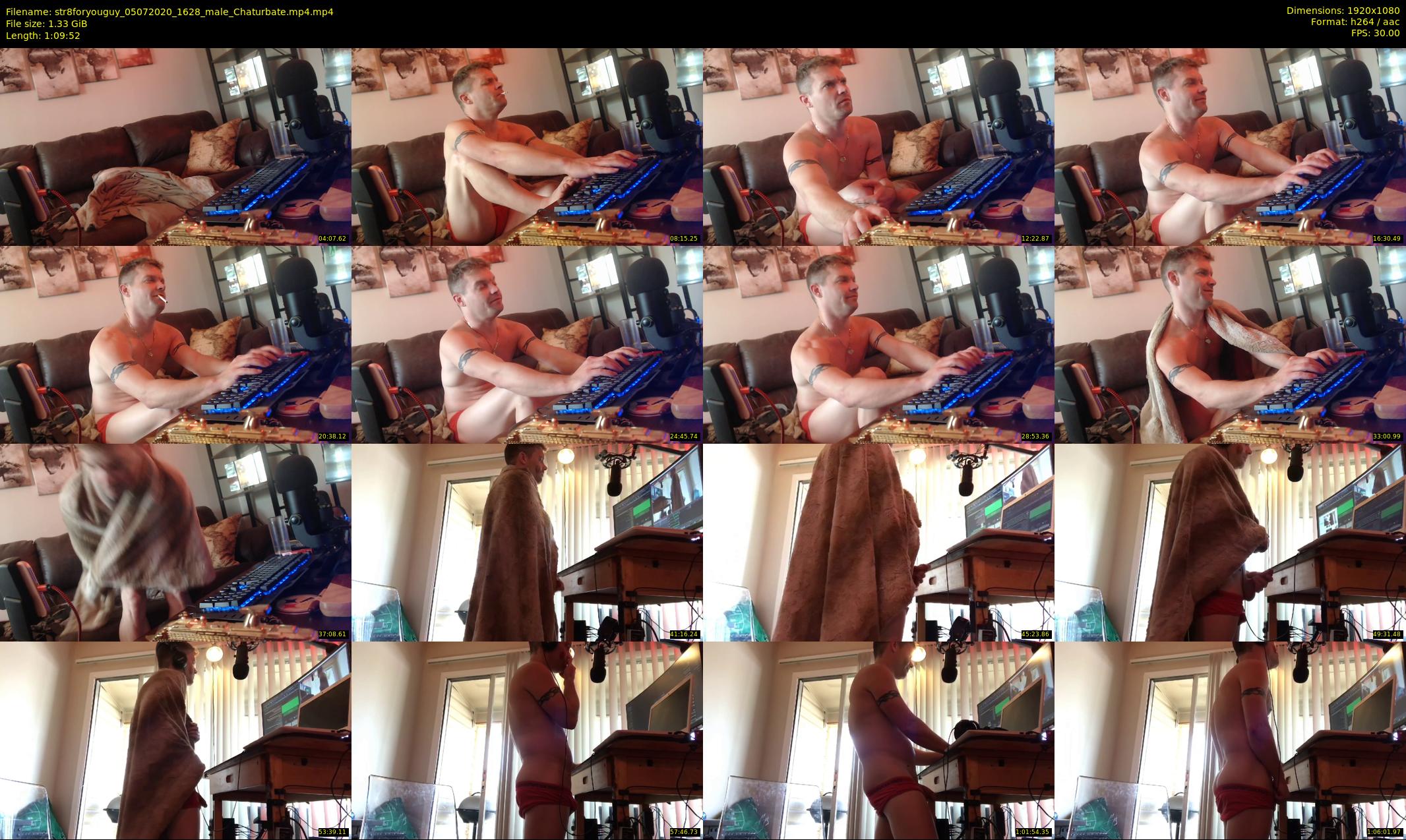 str8foryouguy — 70 minute Chaturbate male cam show recording, 1080p, Jul 5, 2020