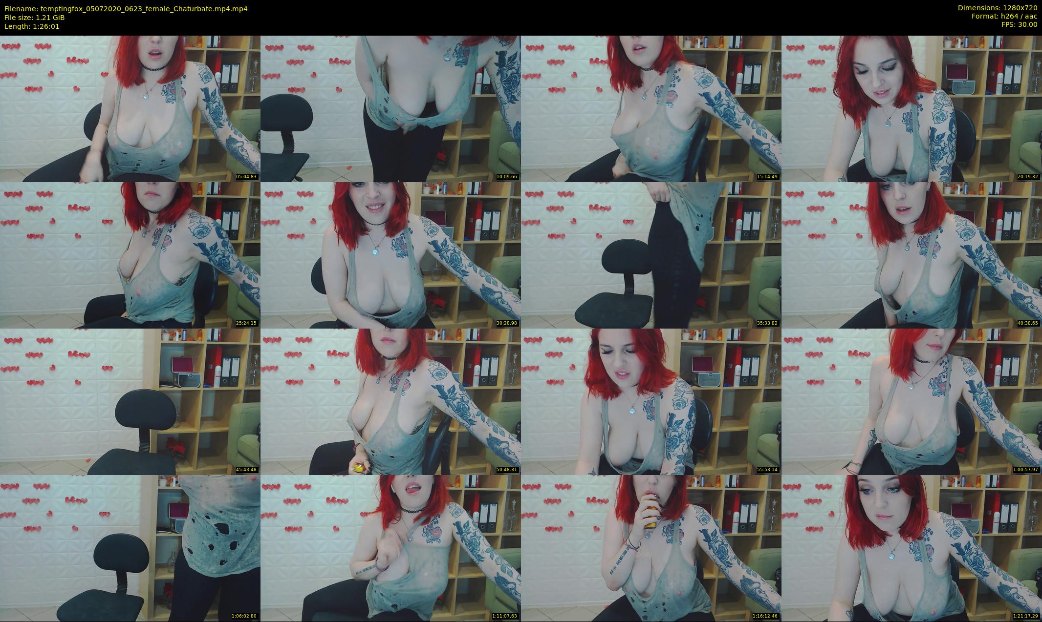 temptingfox — 87 minute Chaturbate female cam show recording, 720p, Jul 5, 2020