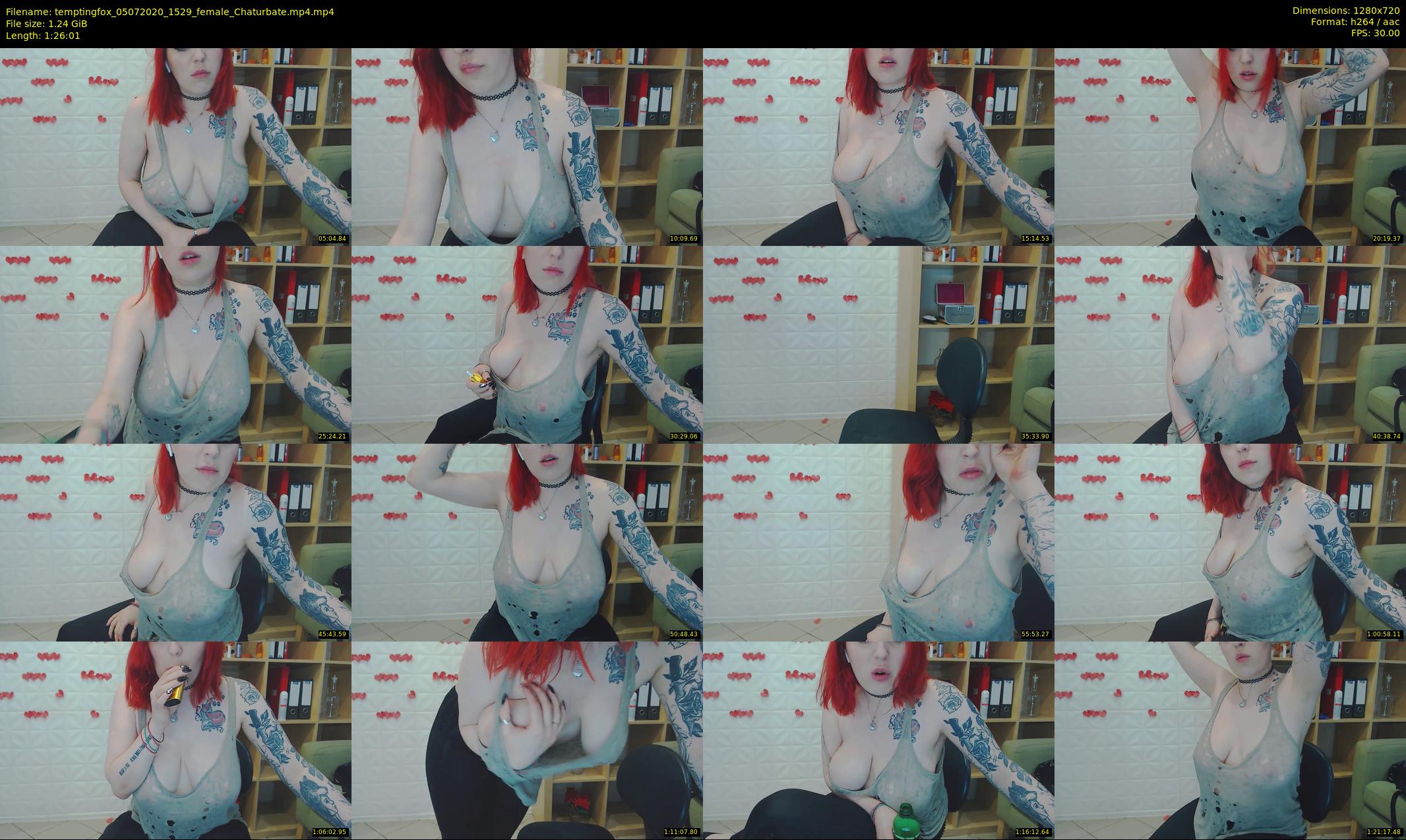 temptingfox — 87 minute Chaturbate female cam show recording, 720p, Jul 5, 2020