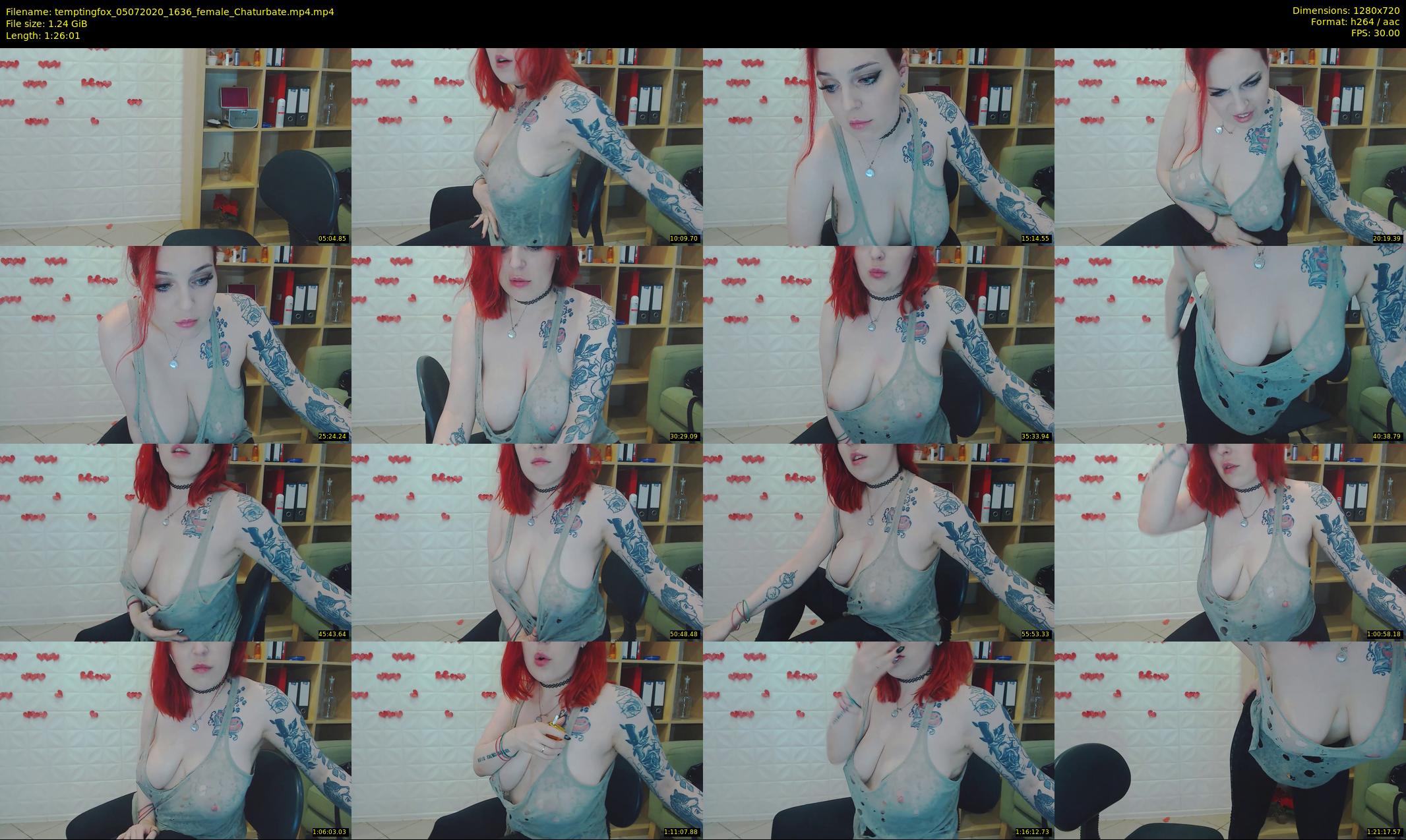 temptingfox — 87 minute Chaturbate female cam show recording, 720p, Jul 5, 2020