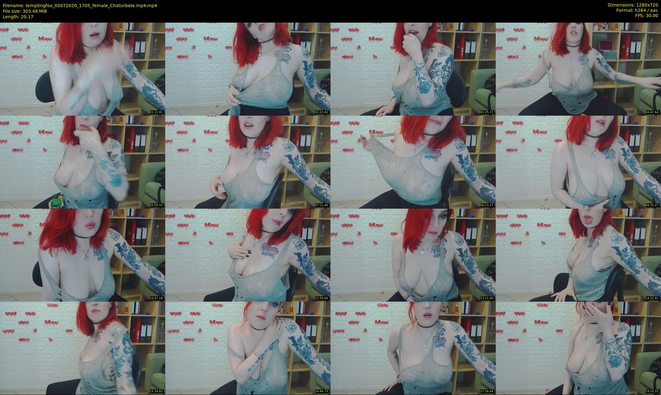 temptingfox — 21 minute Chaturbate female cam show recording, 720p, Jul 5, 2020