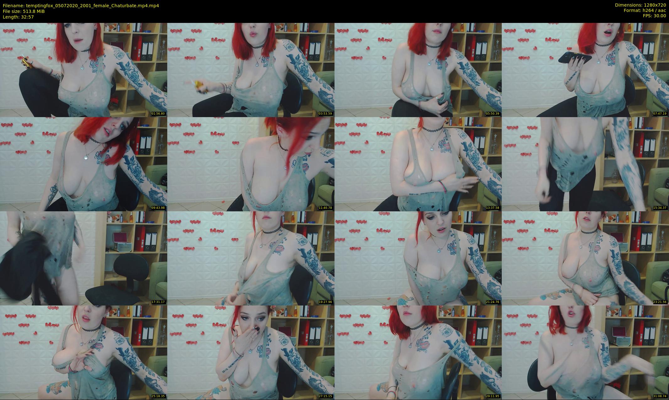temptingfox — 33 minute Chaturbate female cam show recording, 720p, Jul 5, 2020