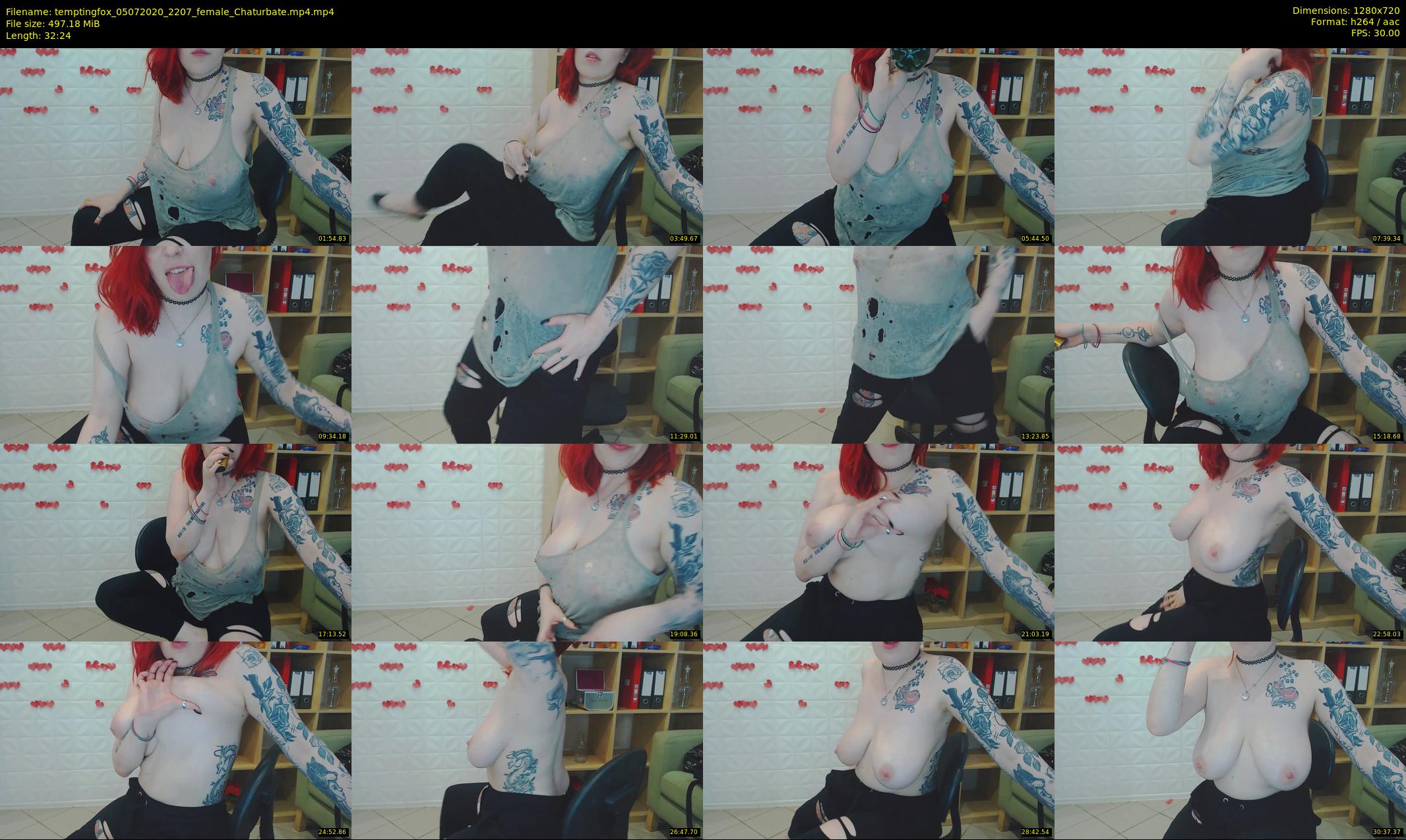 temptingfox — 33 minute Chaturbate female cam show recording, 720p, Jul 5, 2020