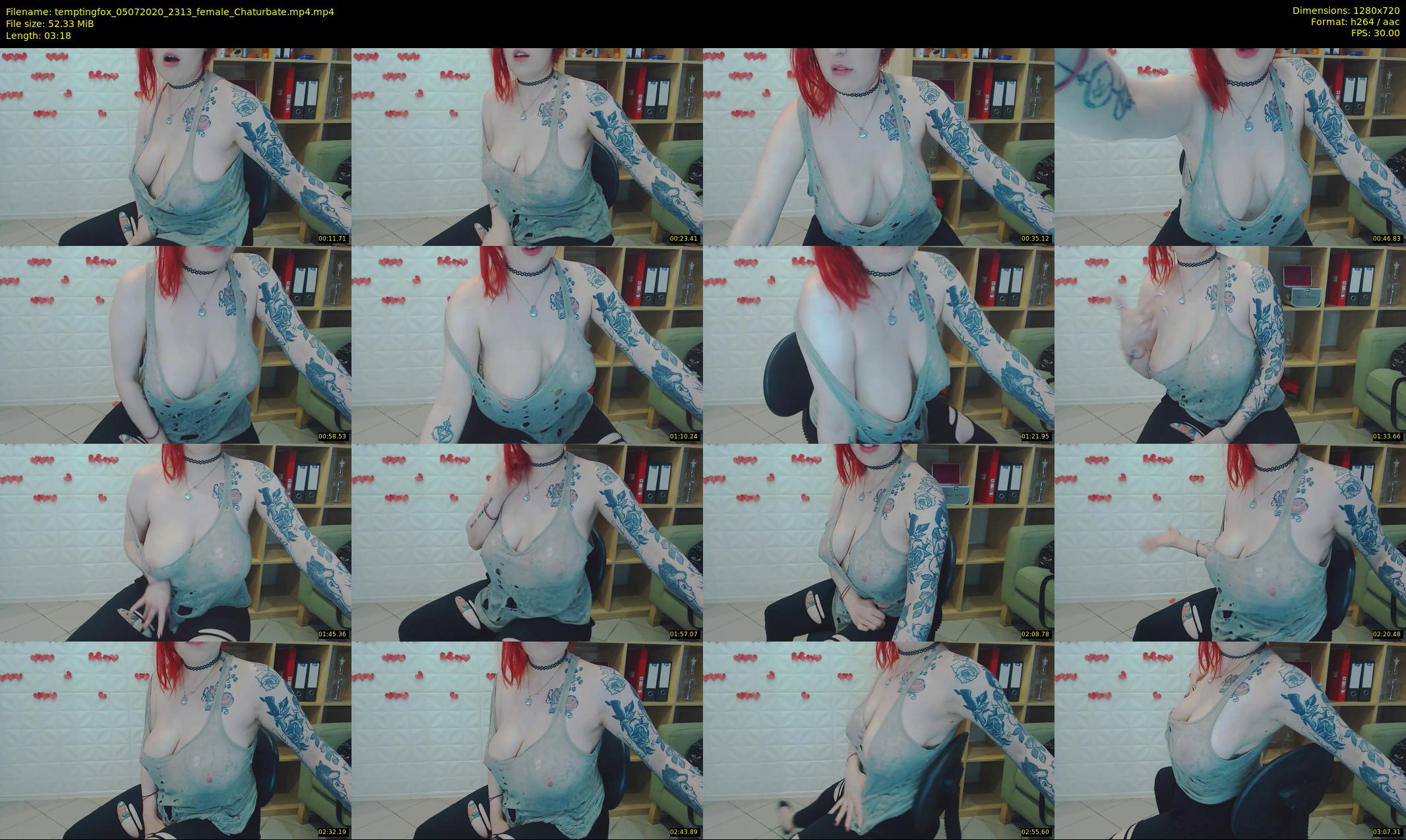 temptingfox — 4 minute Chaturbate female cam show recording, 720p, Jul 5, 2020