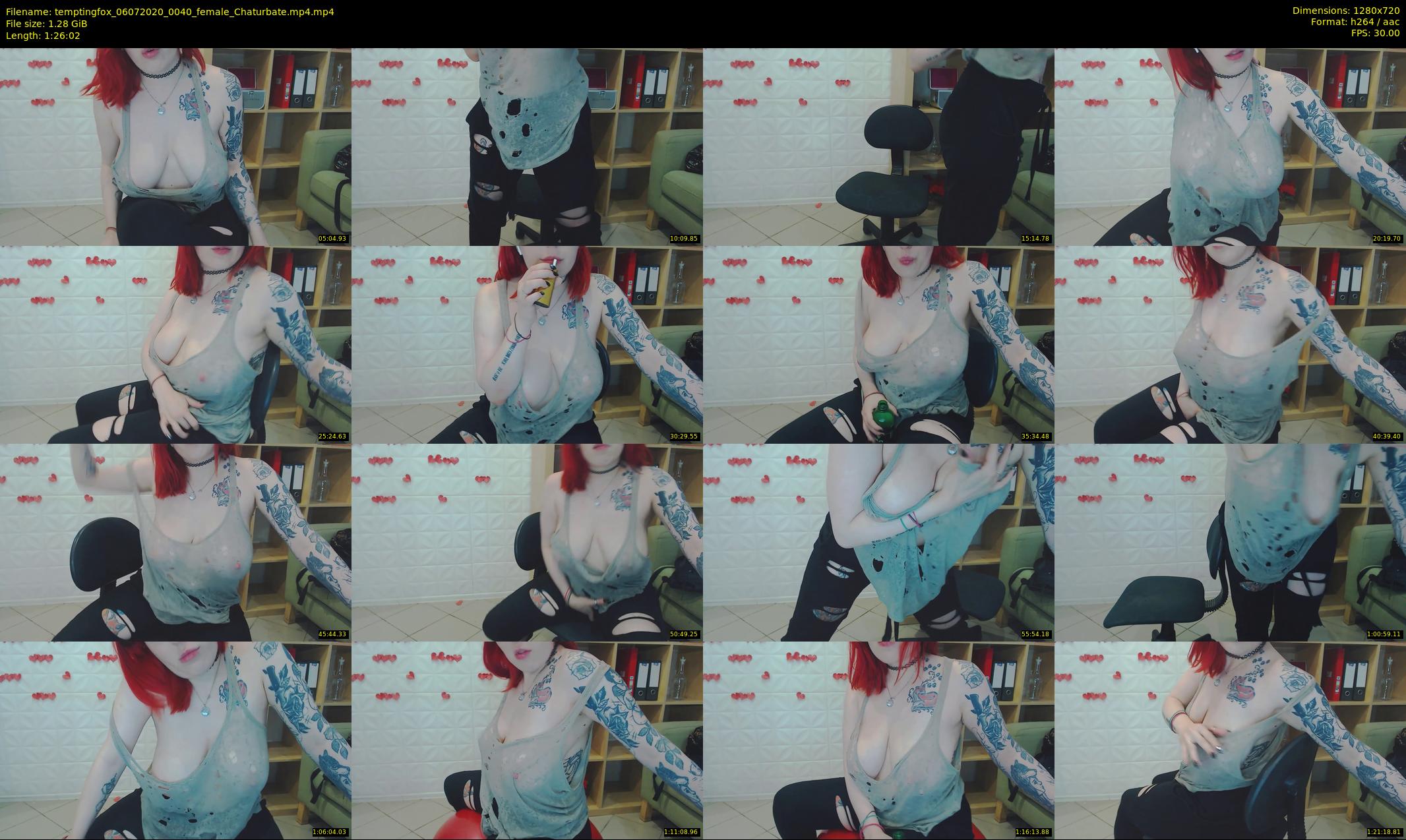 temptingfox — 87 minute Chaturbate female cam show recording, 720p, Jul 6, 2020