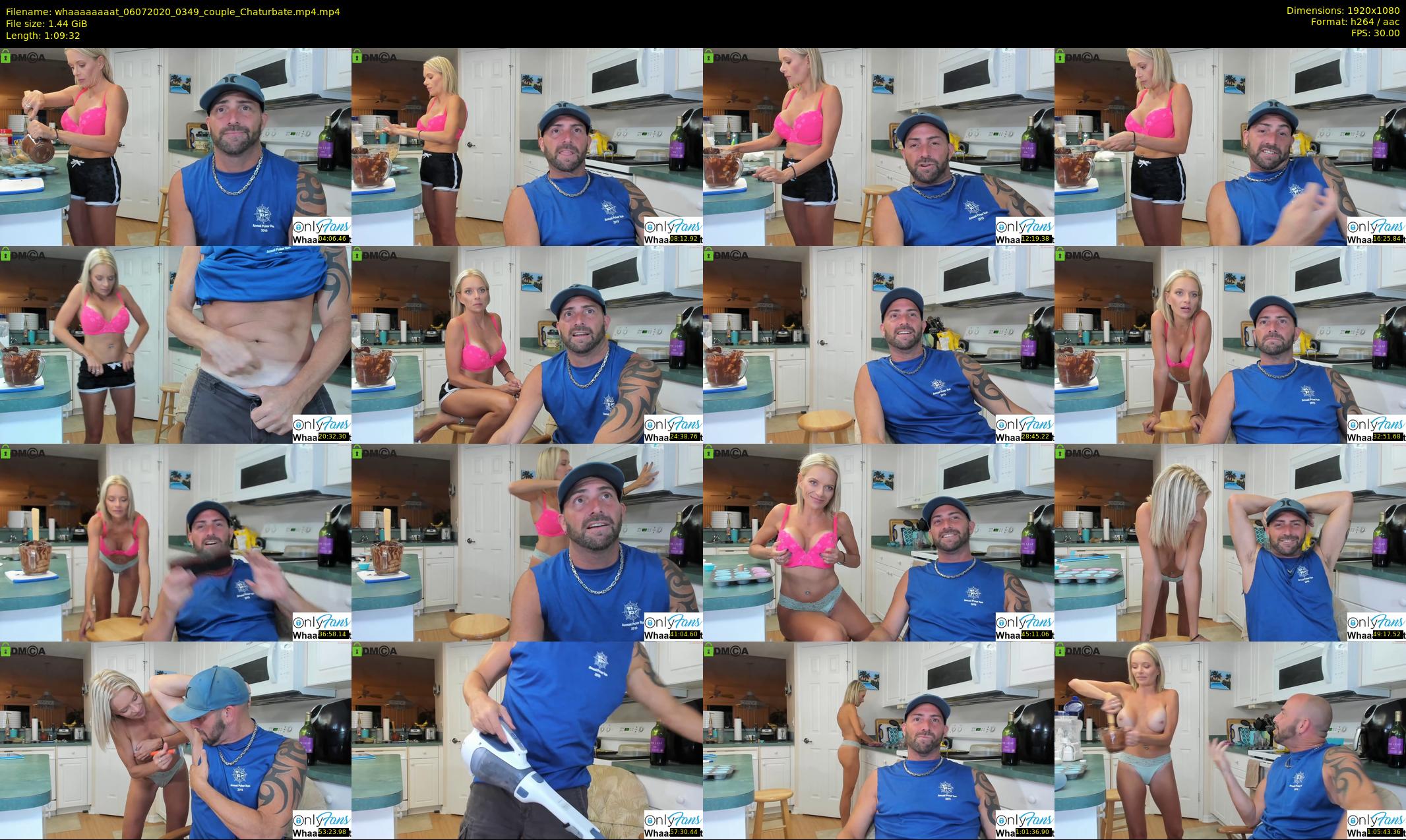 whaaaaaaaat — 70 minute Chaturbate couple cam show recording, 1080p, Jul 6, 2020