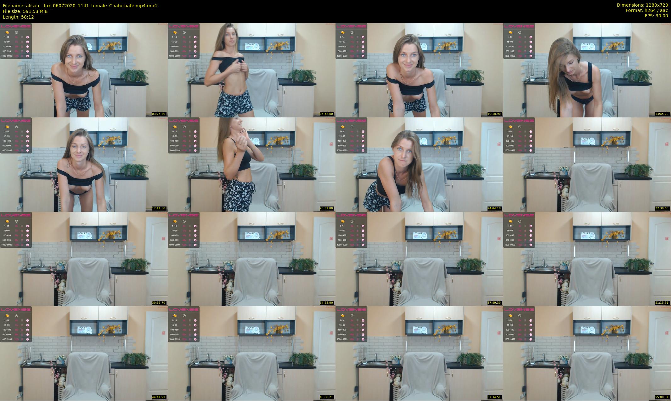 alisaa__fox — 59 minute Chaturbate female cam show recording, 720p, Jul 6, 2020