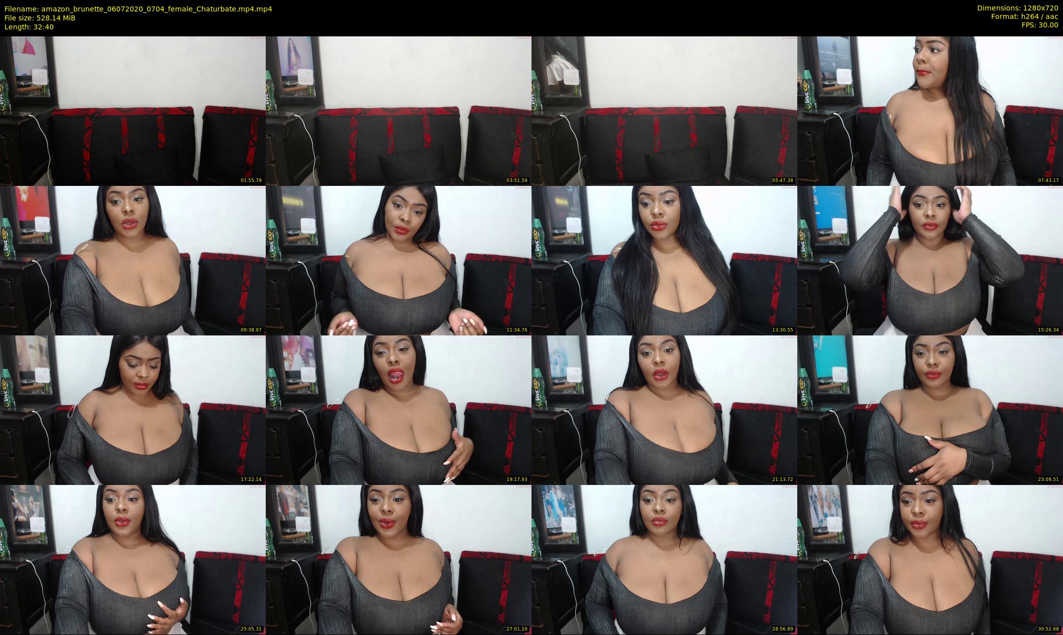 amazon_brunette — 33 minute Chaturbate female cam show recording, 720p, Jul 6, 2020