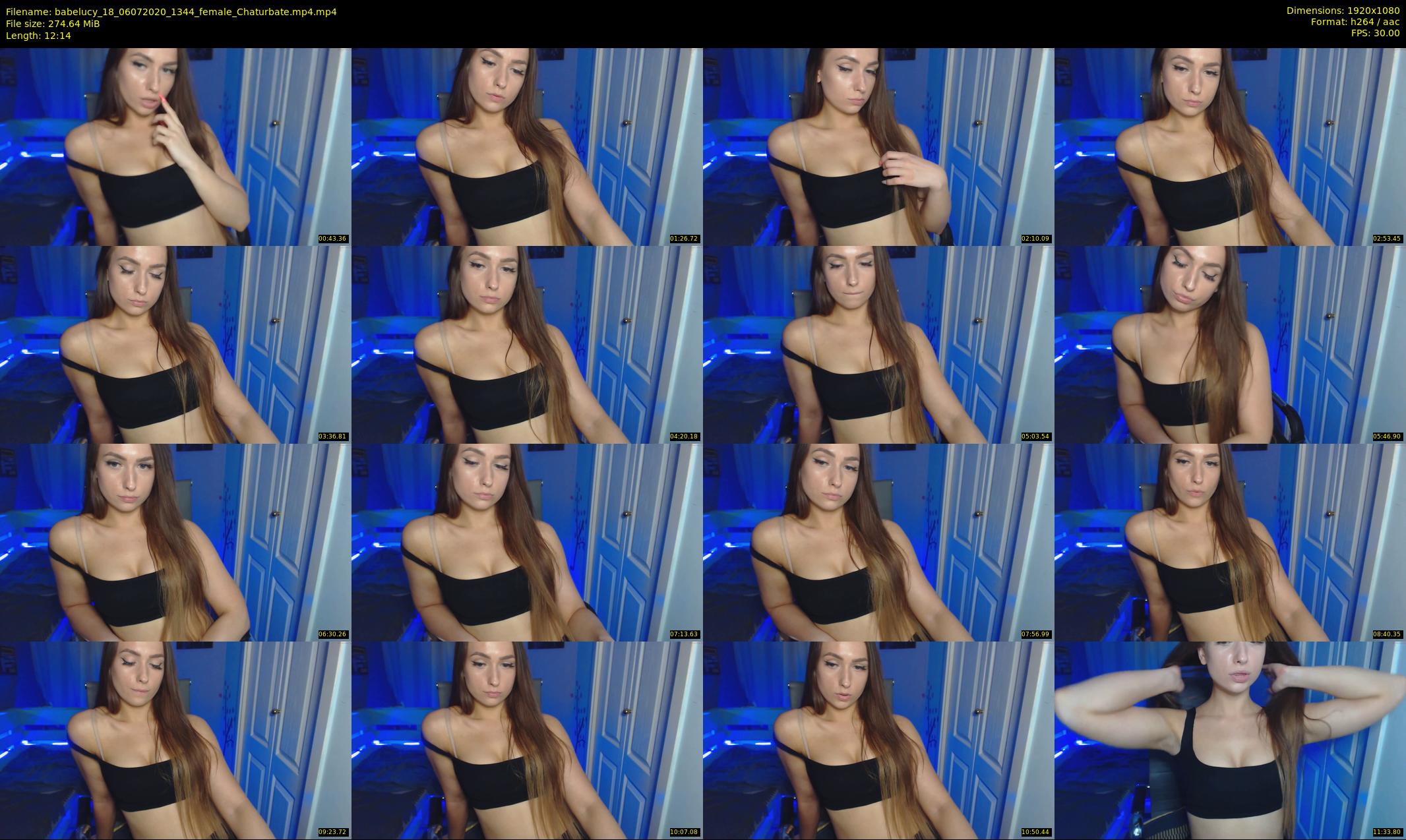 babelucy_18 — 13 minute Chaturbate female cam show recording, 1080p, Jul 6, 2020