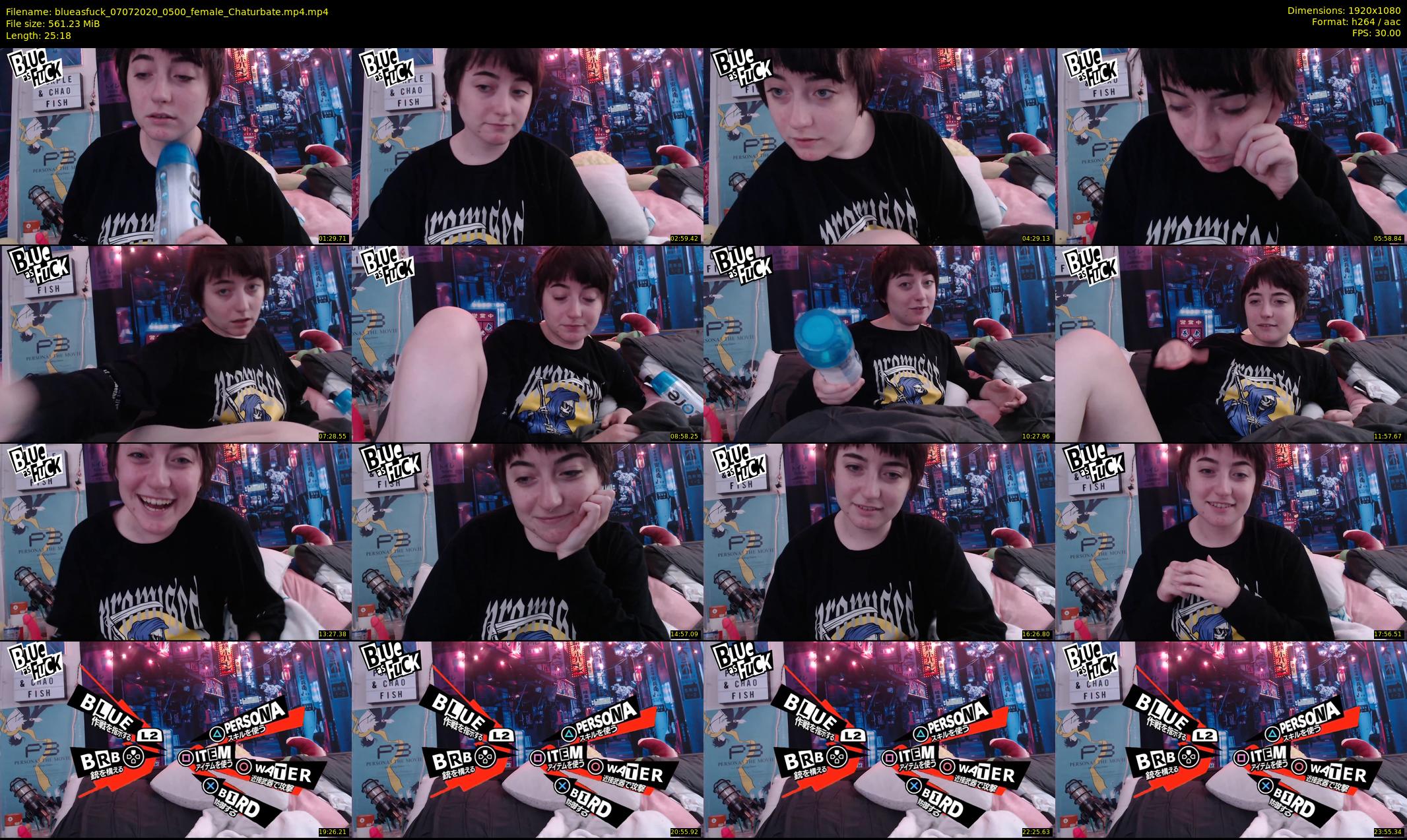 blueasfuck — 26 minute Chaturbate female cam show recording, 1080p, Jul 7, 2020