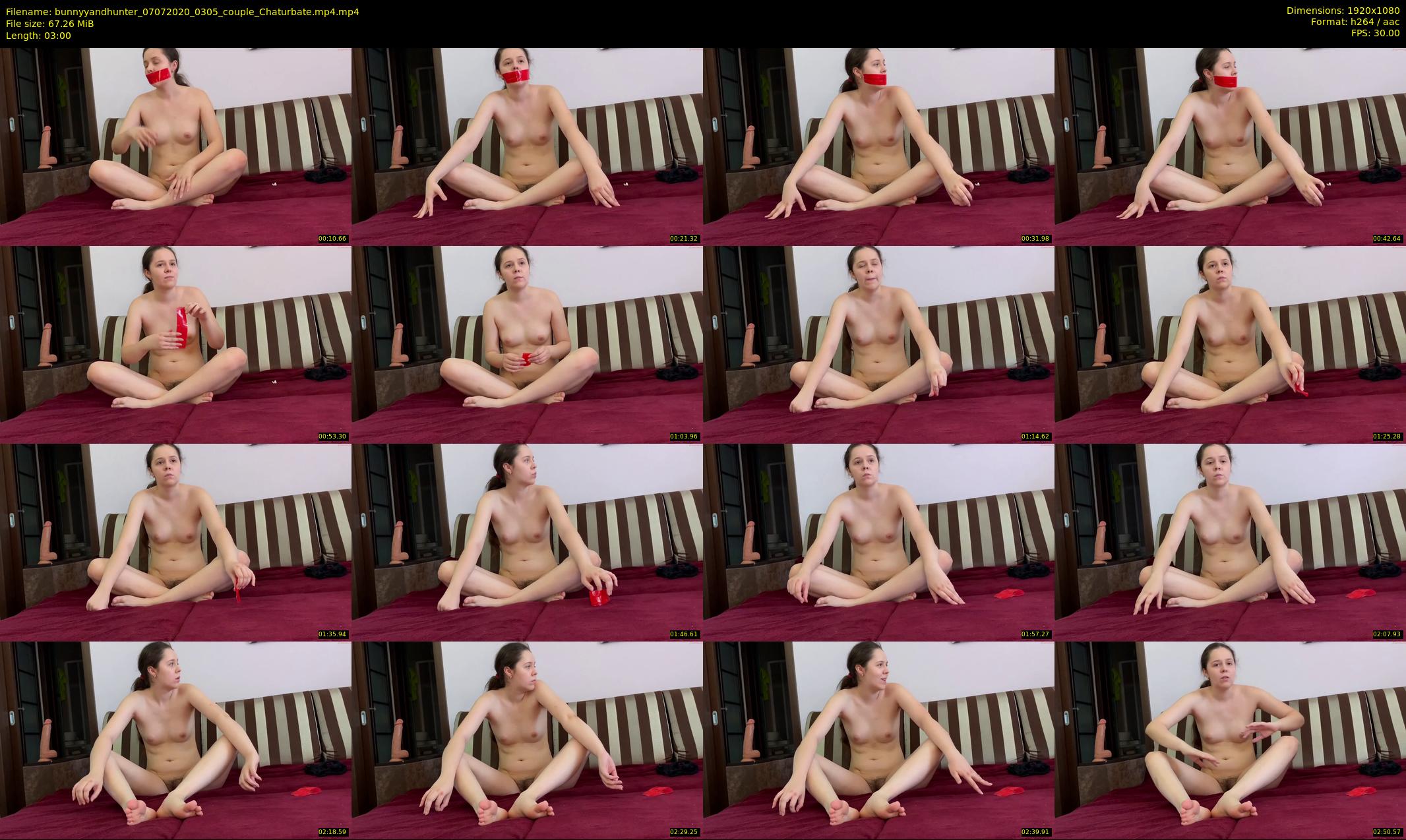bunnyyandhunter — 3 minute Chaturbate couple cam show recording, 1080p, Jul 7, 2020