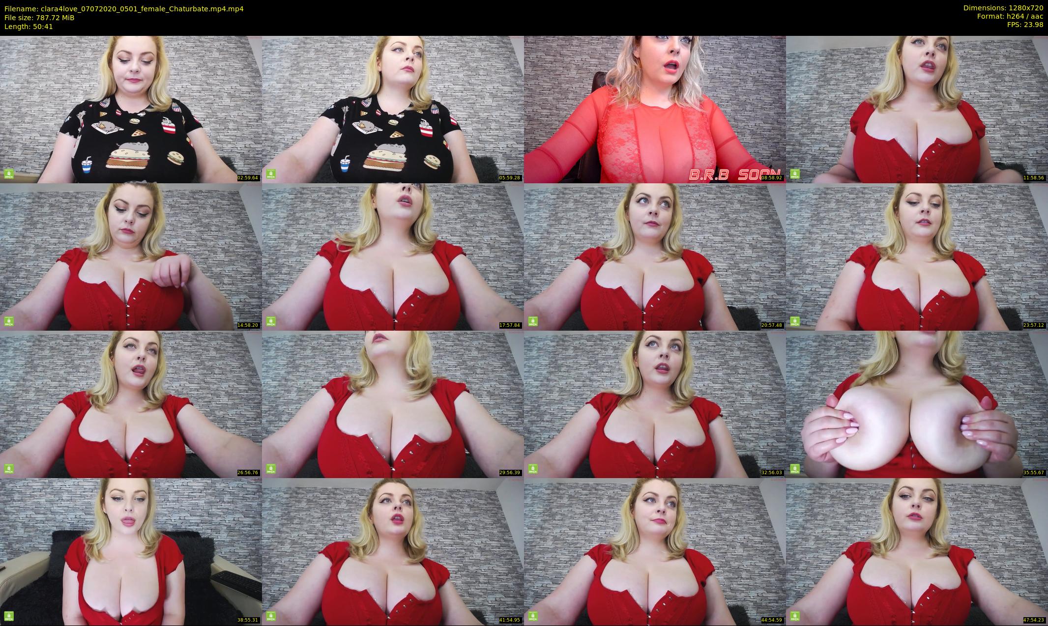 clara4love — 51 minute Chaturbate female cam show recording, 720p, Jul 7, 2020