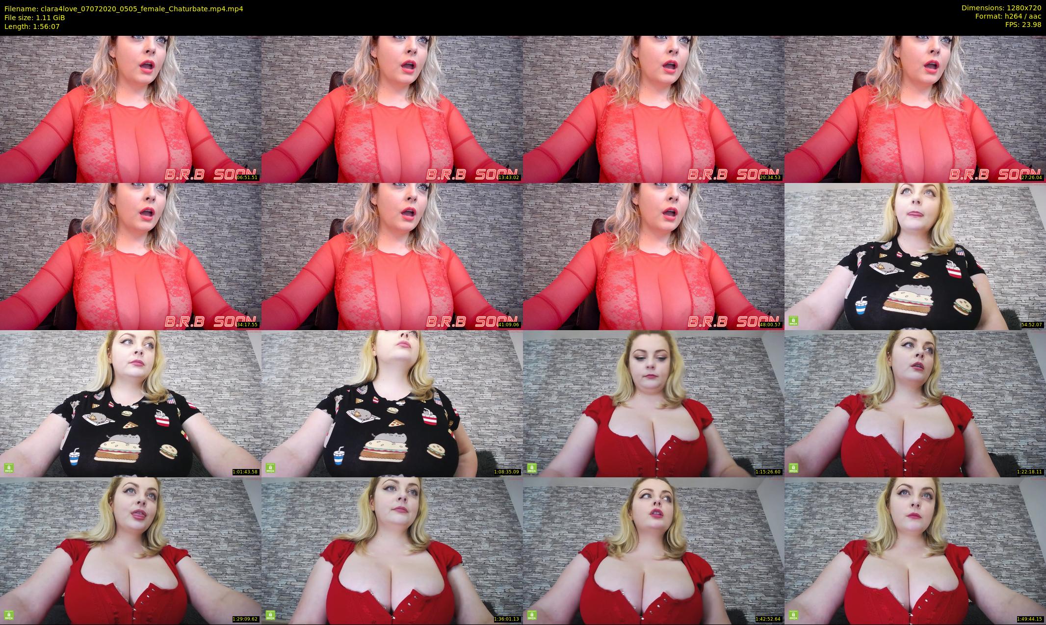 clara4love — 117 minute Chaturbate female cam show recording, 720p, Jul 7, 2020