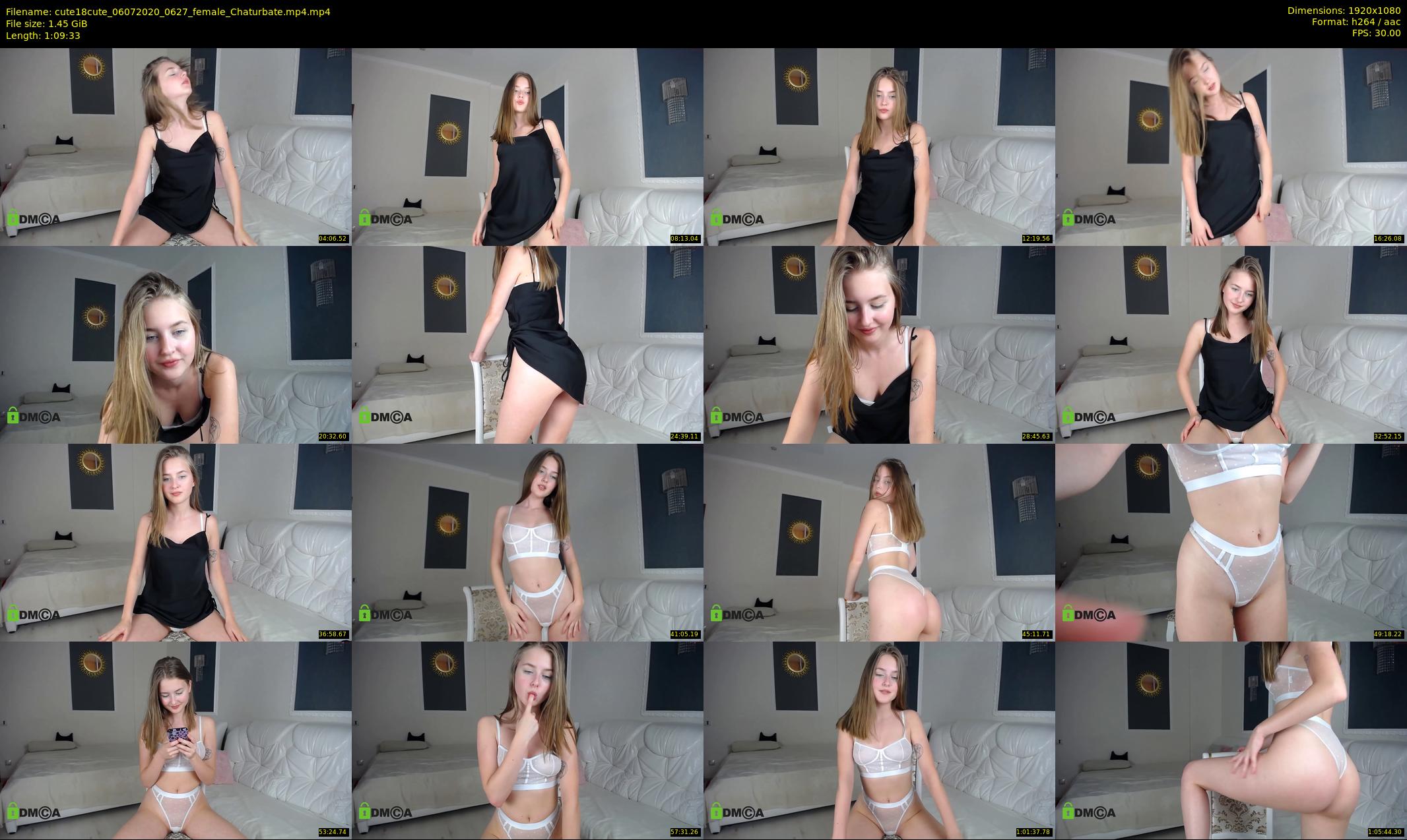 cute18cute — 70 minute Chaturbate female cam show recording, 1080p, Jul 6, 2020