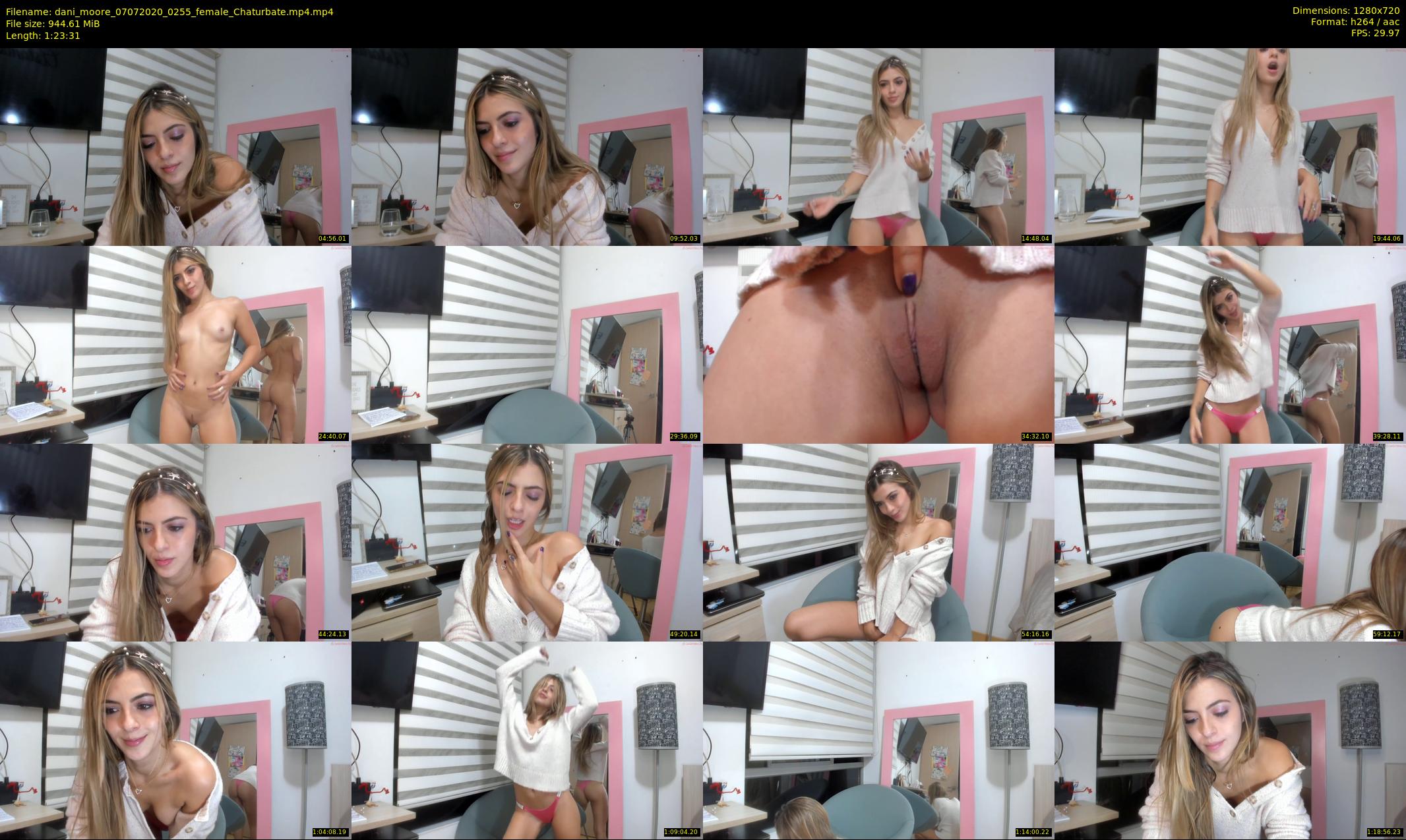 dani_moore — 84 minute Chaturbate female cam show recording, 720p, Jul 7, 2020