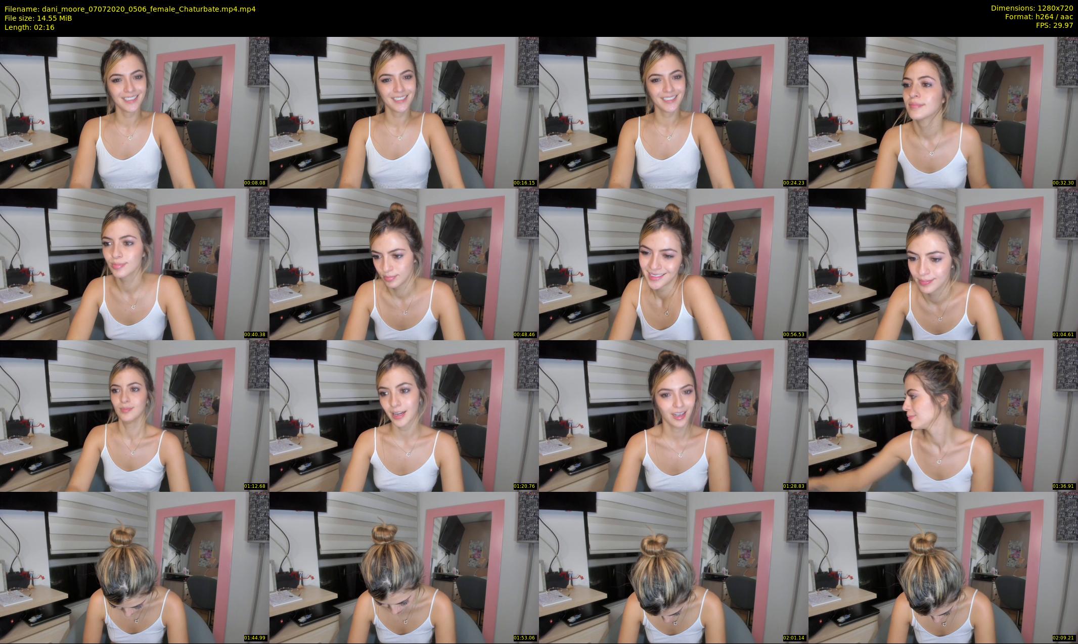 dani_moore — 3 minute Chaturbate female cam show recording, 720p, Jul 7, 2020