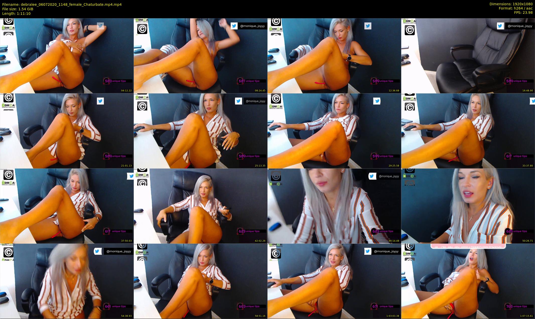 debralee — 72 minute Chaturbate female cam show recording, 1080p, Jul 6, 2020